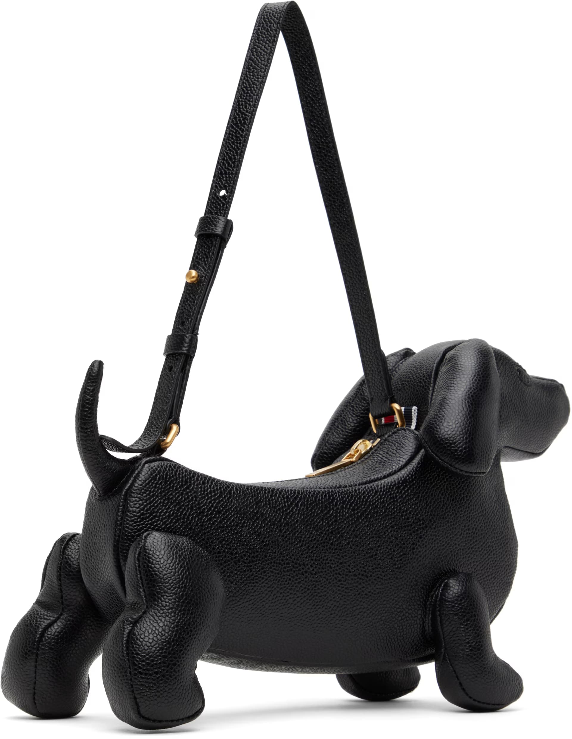 Black Baby Hector Pebble Grain Leather Bag 2