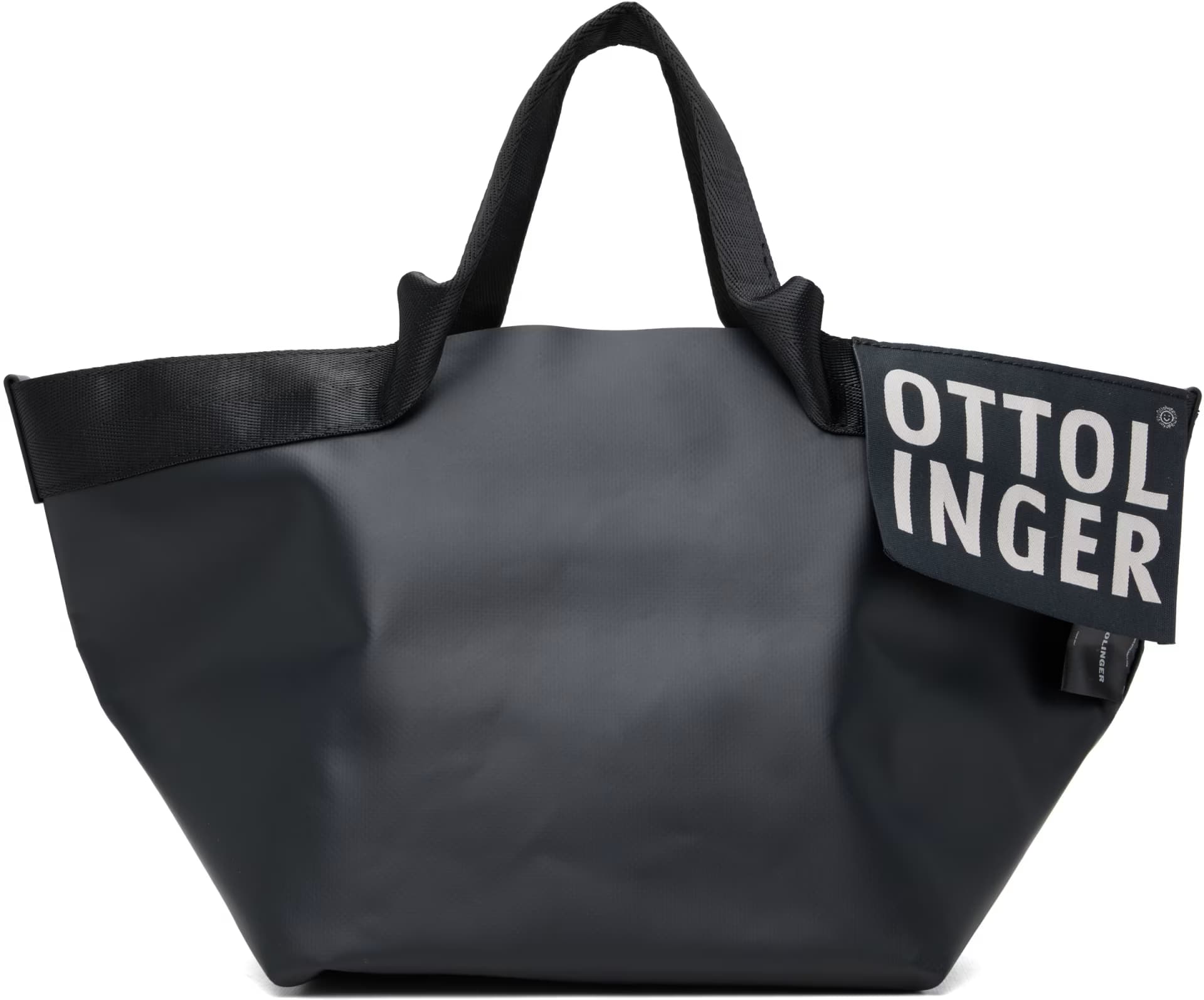 Black Mini Shopper Bag by Ottolinger
