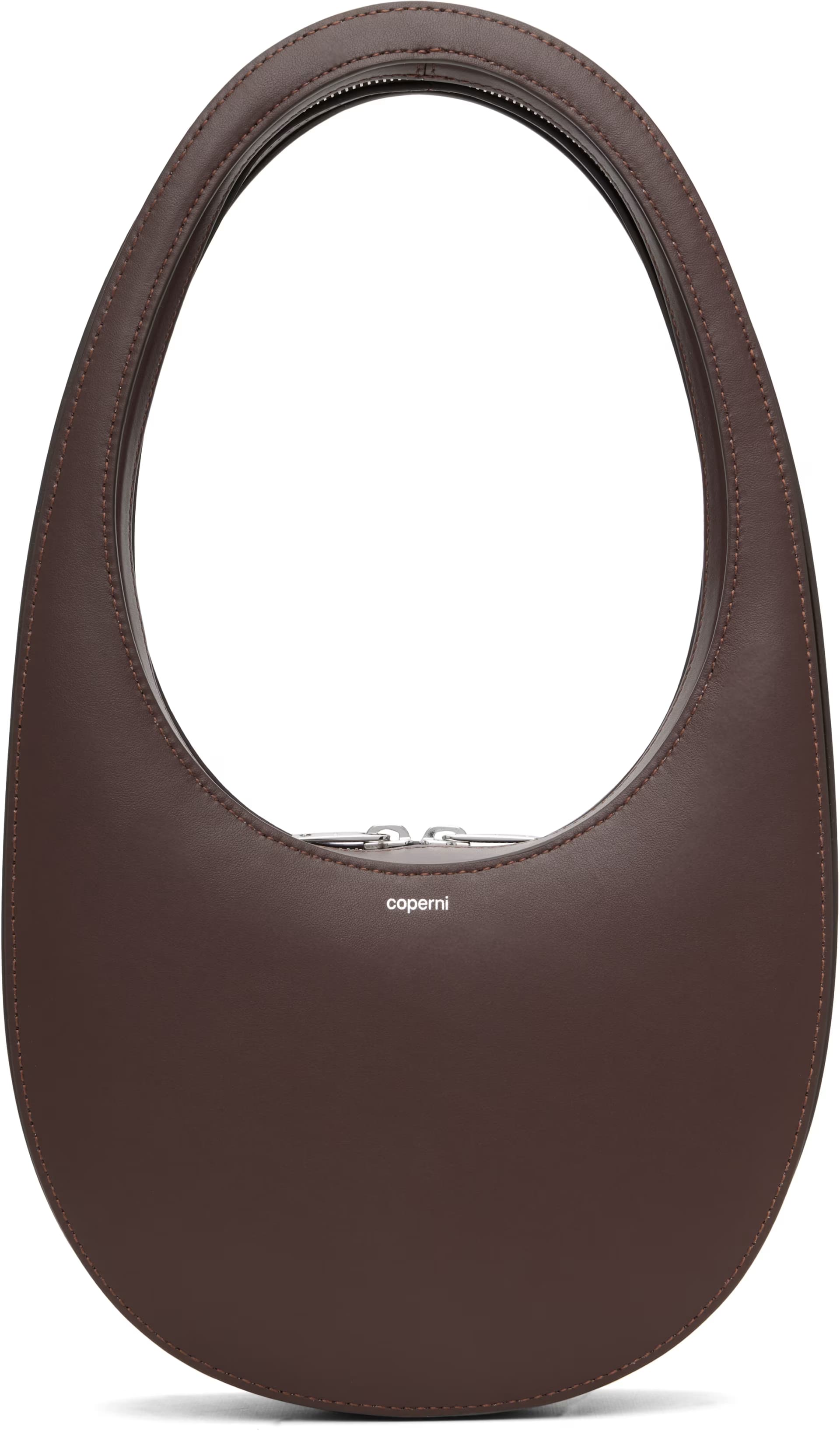 Brown Swipe Bag by Coperni
