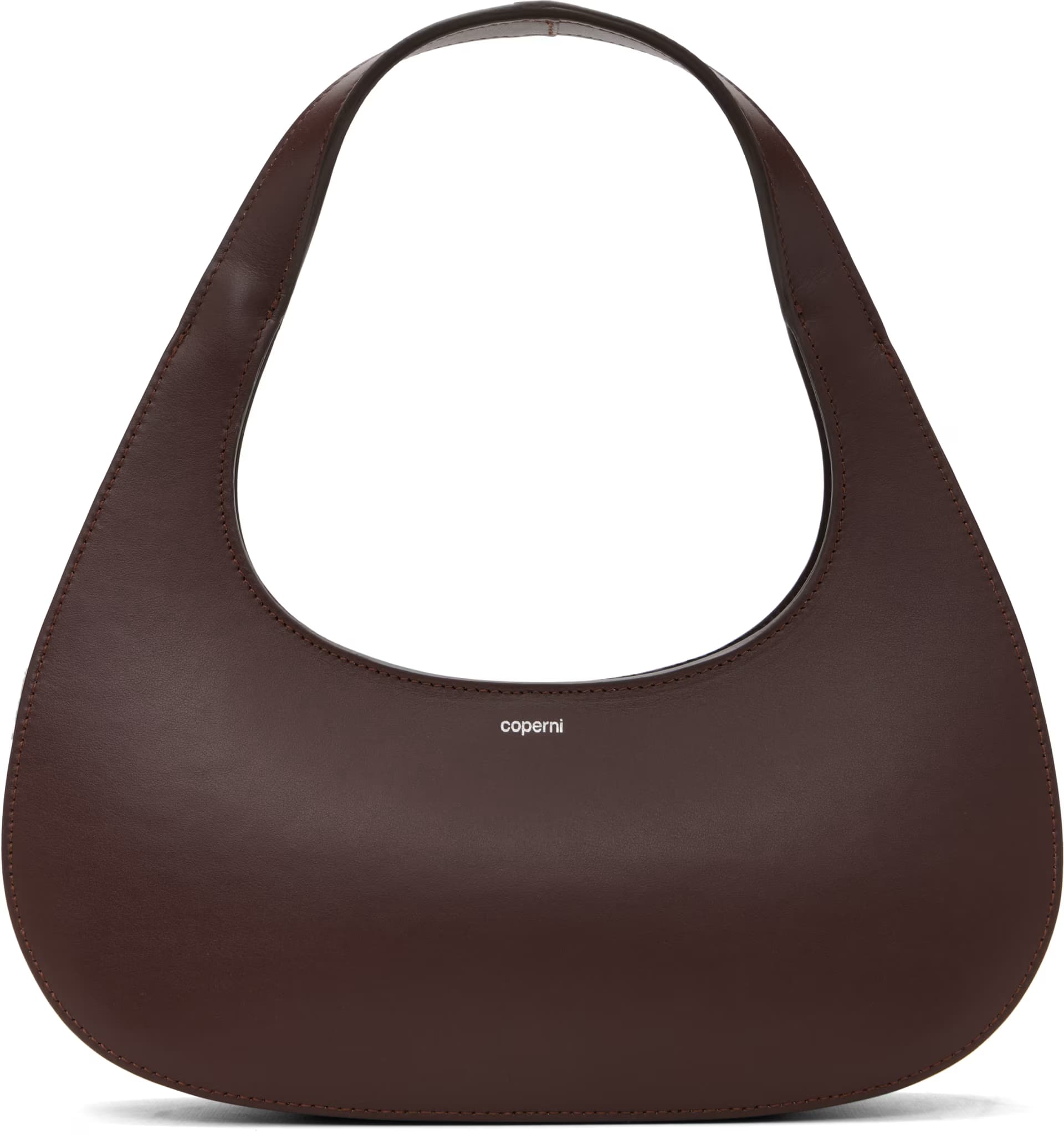 Brown Loop Swipe Bag by Coperni