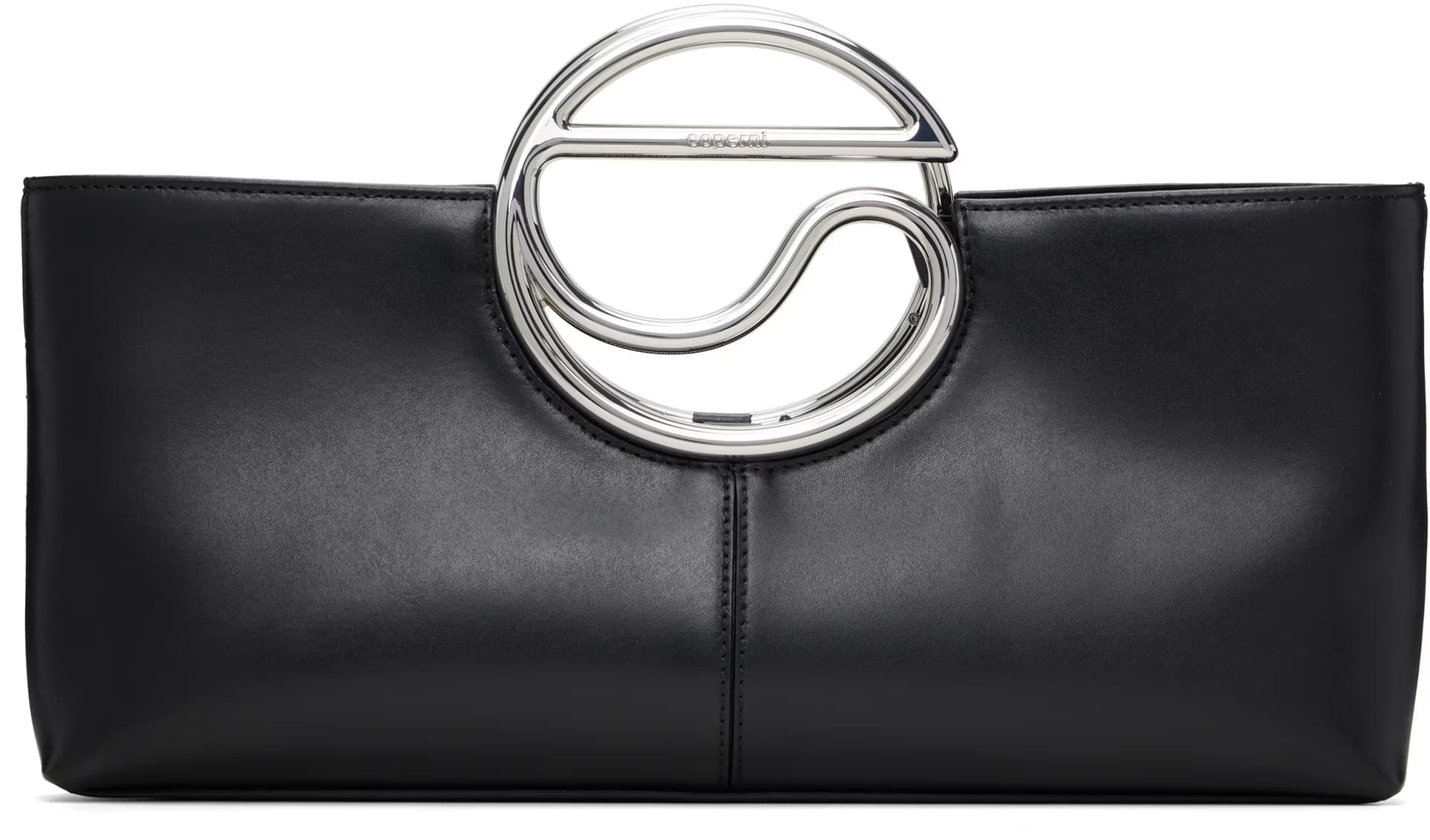 Black C Clutch by Coperni