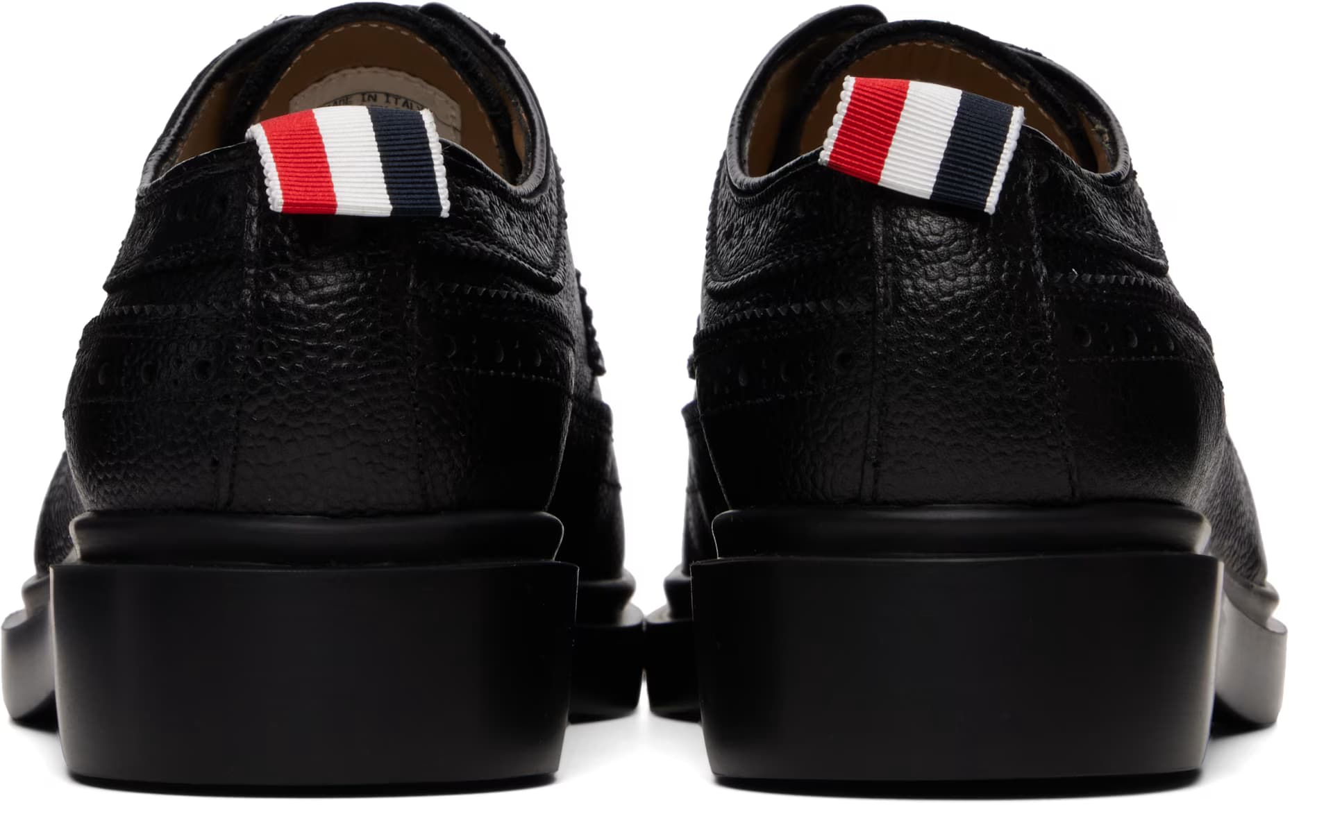 Black Pebble Grain Lightweight Classic Longwing Brogues 2