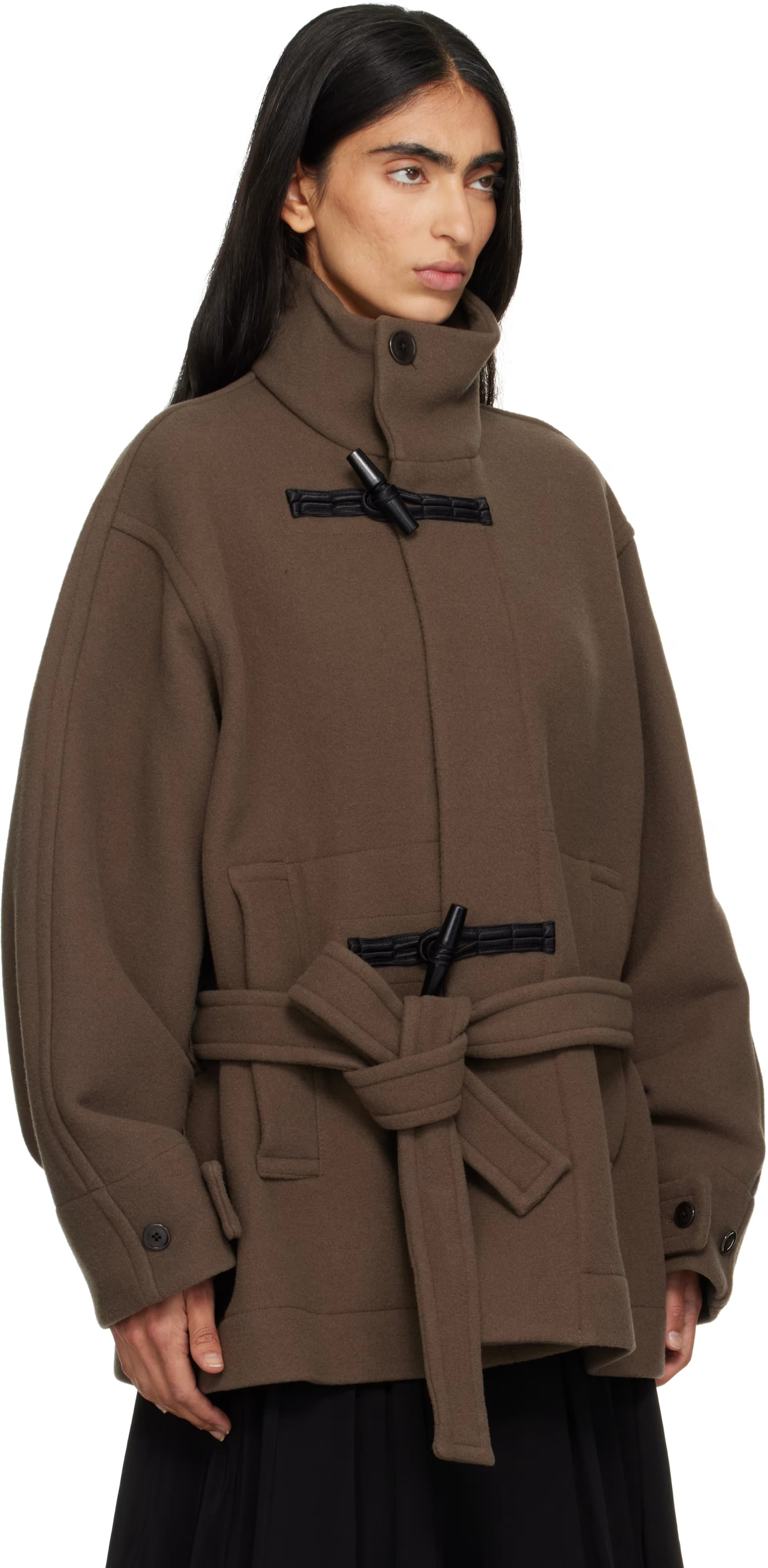 Khaki Short Duffle Coat 2