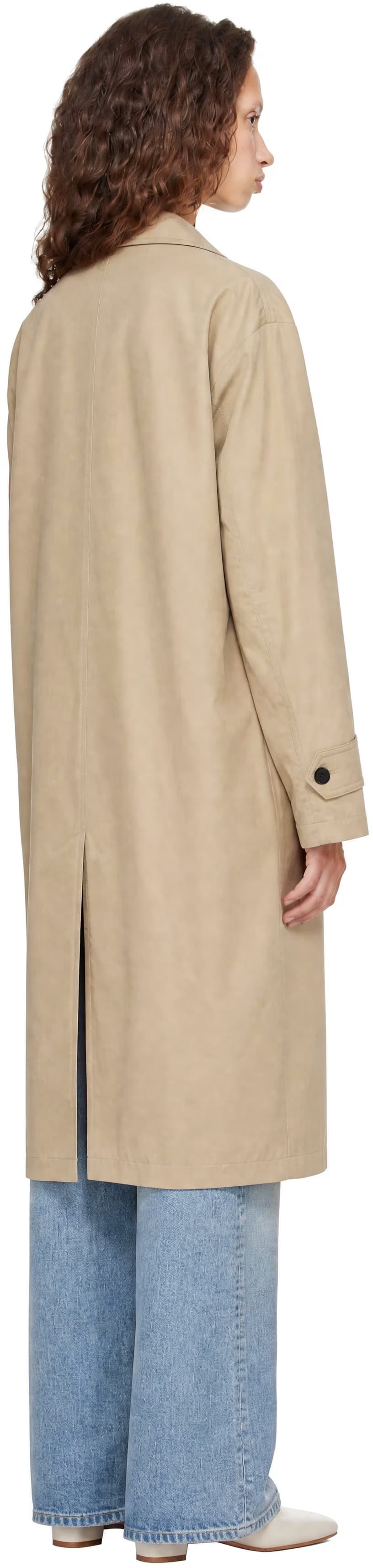 Beige Refined Mac Coat 3