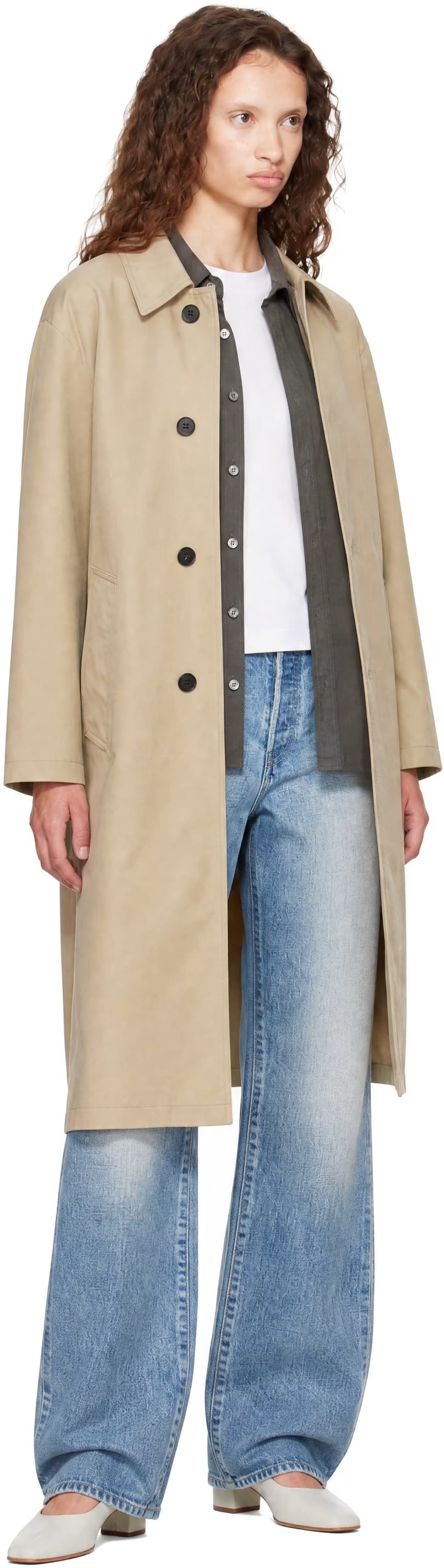 Beige Refined Mac Coat 4