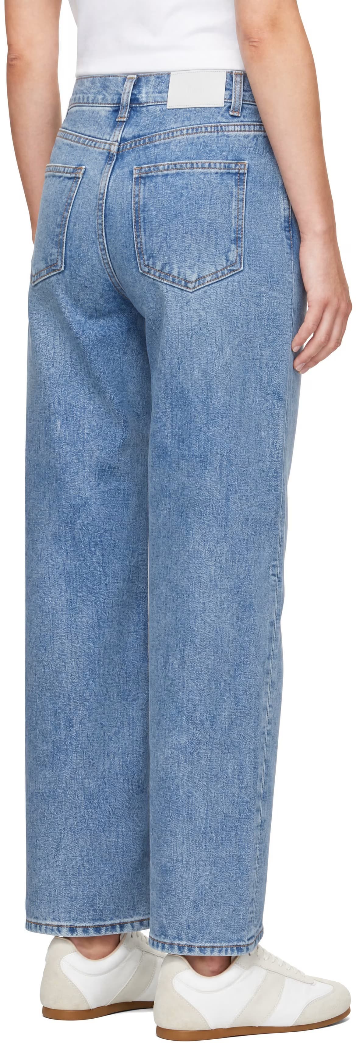 Blue Slick Cigarette Jeans 3