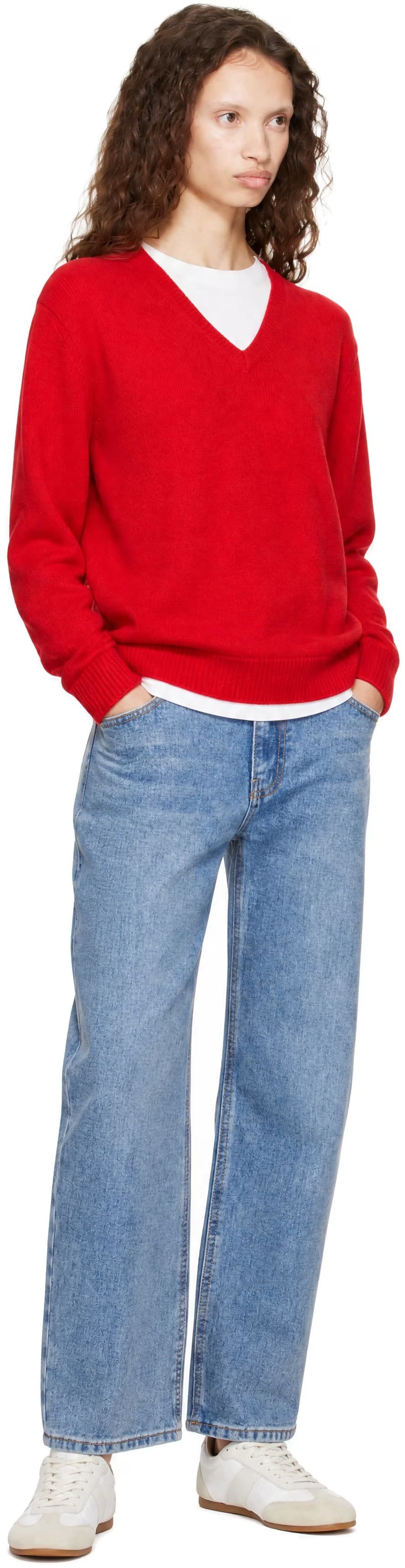 Blue Slick Cigarette Jeans 4