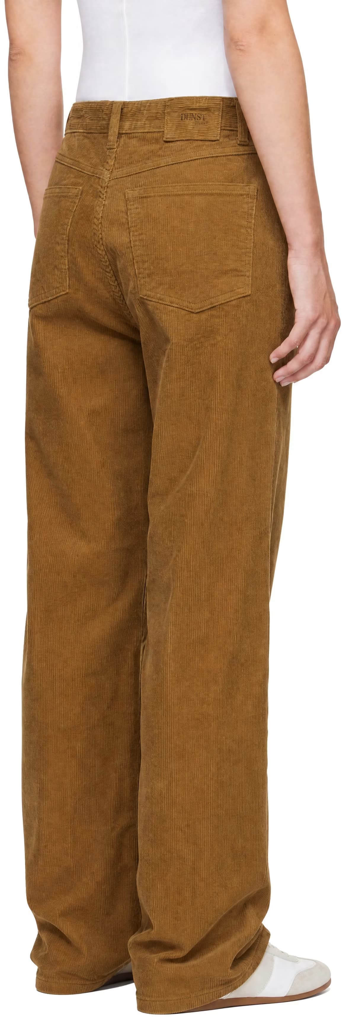 Khaki 90s Wide Corduroy Jeans by Dunst
