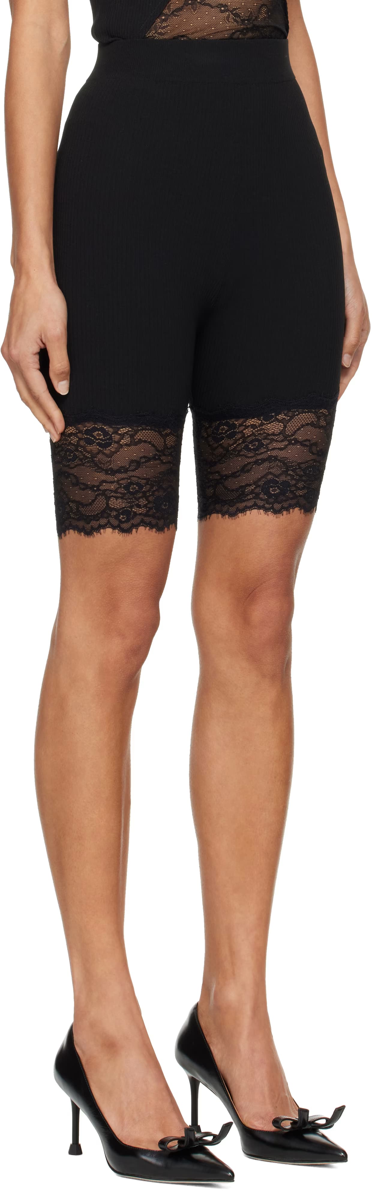 Black Tina Shorts by ANINE BING