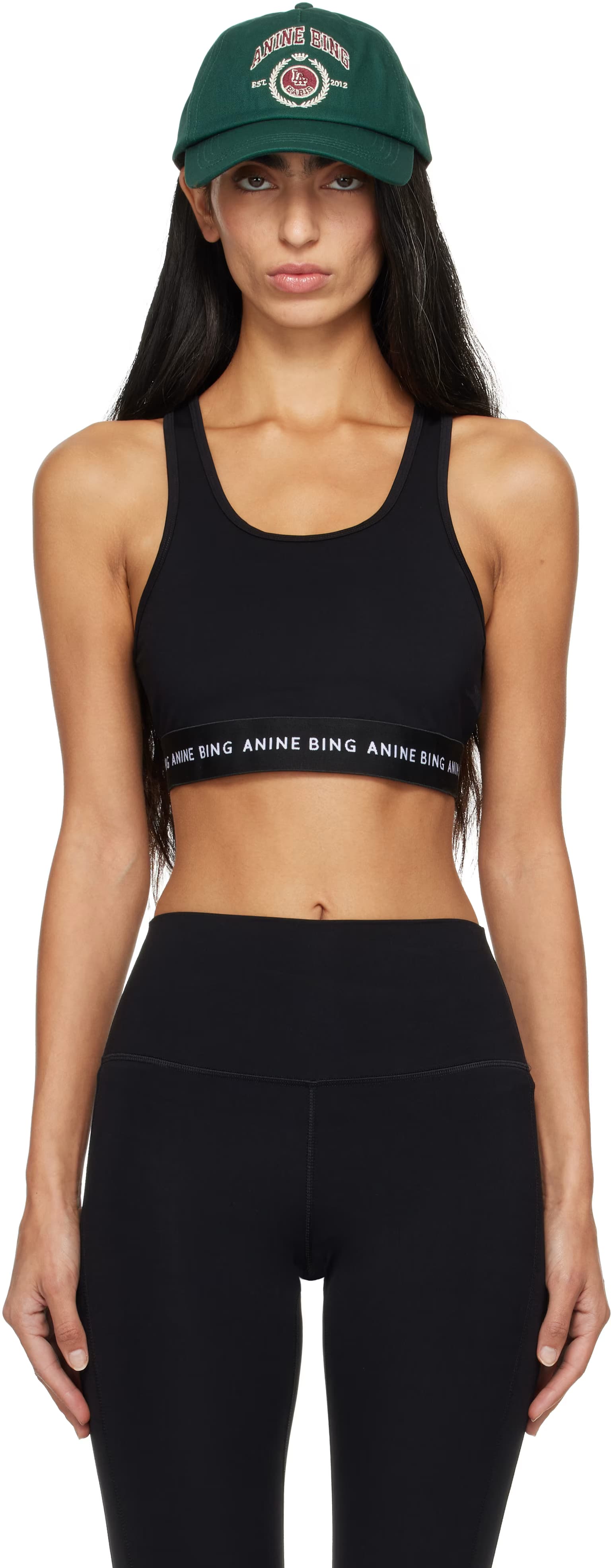 Black Nono Sport Bra by ANINE BING