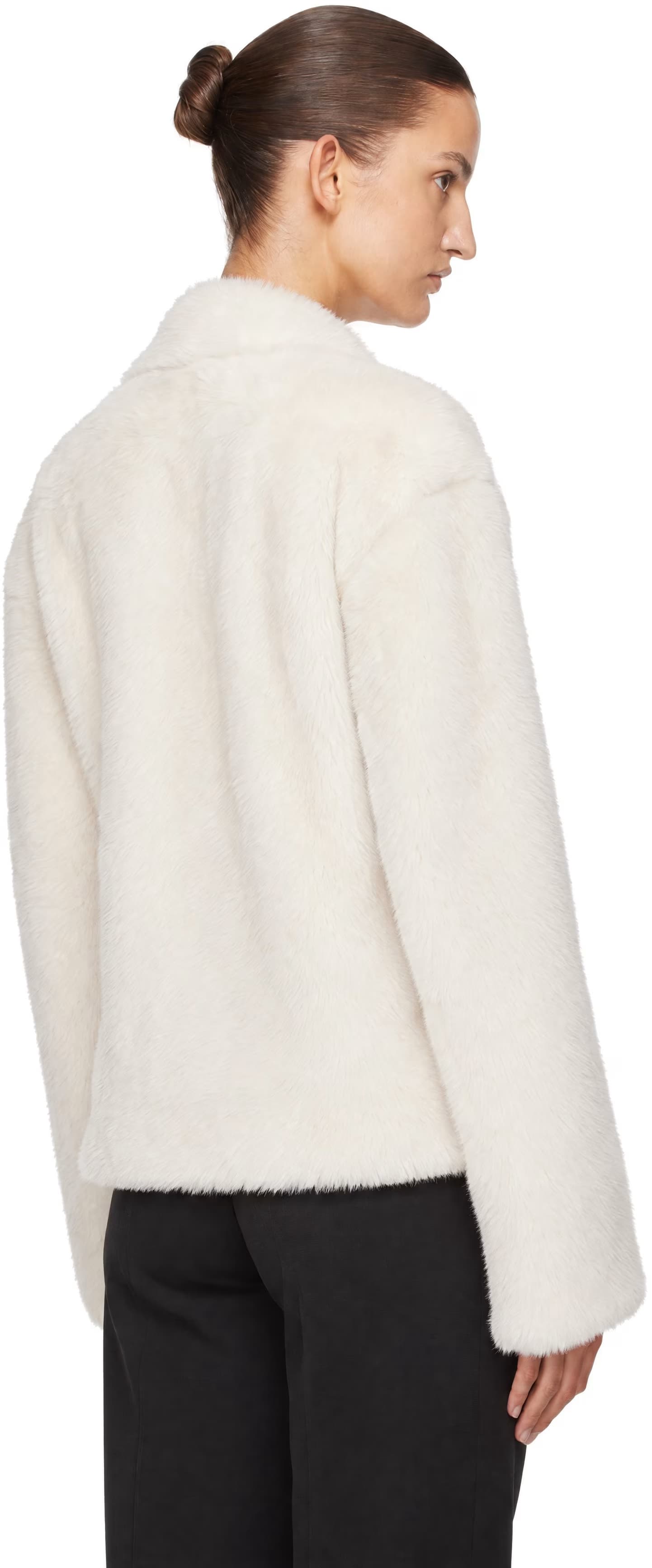 Off-White Reversible Catherine Leather Jacket by Loulou de Saison