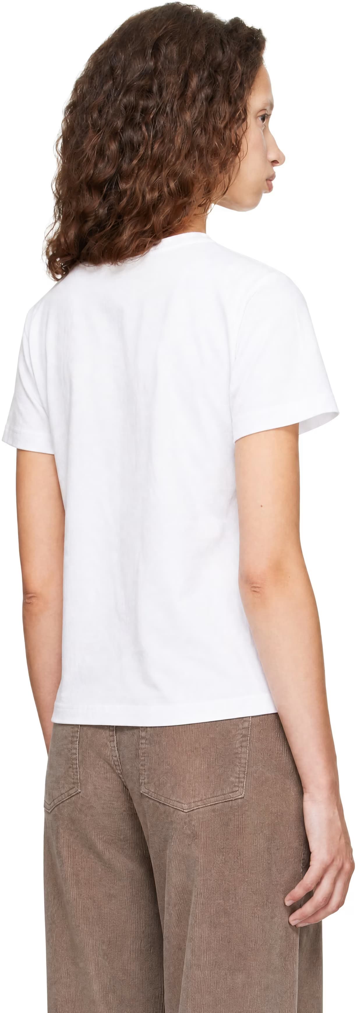 White Margo V Neck T-shirt 3