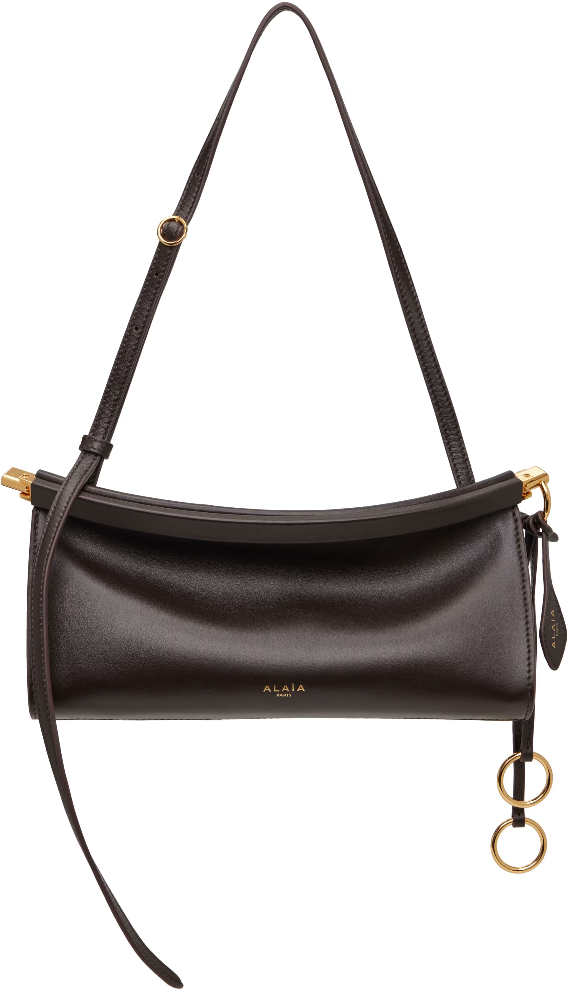 Brown 'Le Click' East West Small Bag by ALAÏA