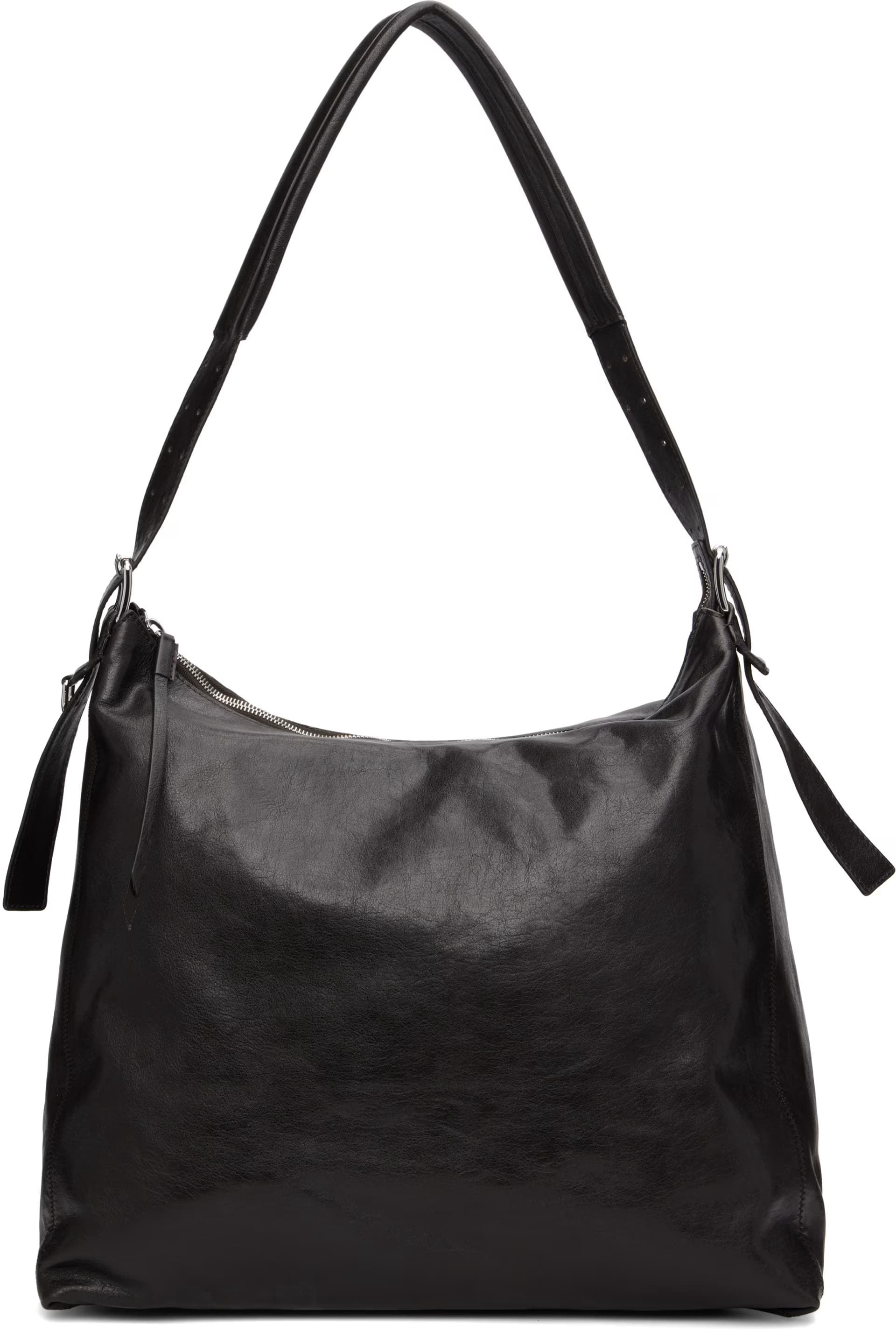 Brown Small Belted Tote by Lemaire