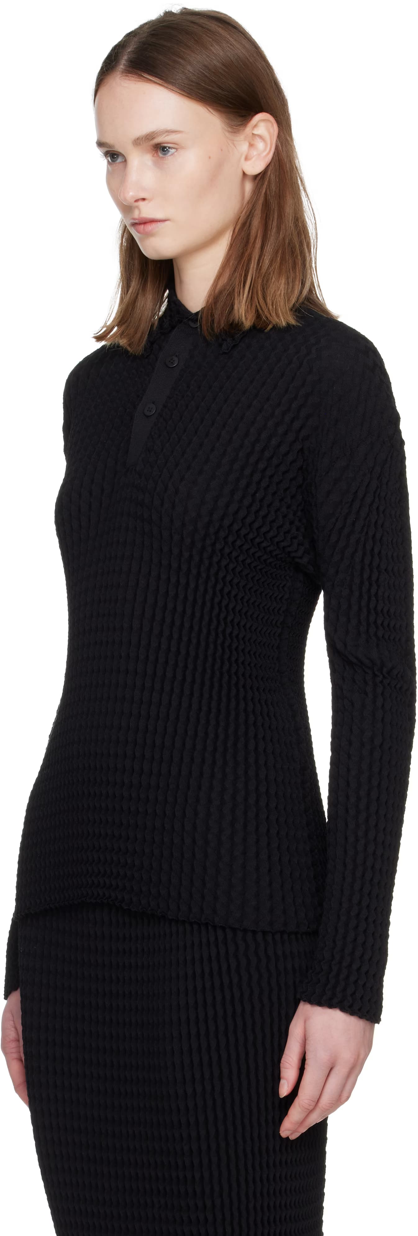 Black Spongy Polo 4