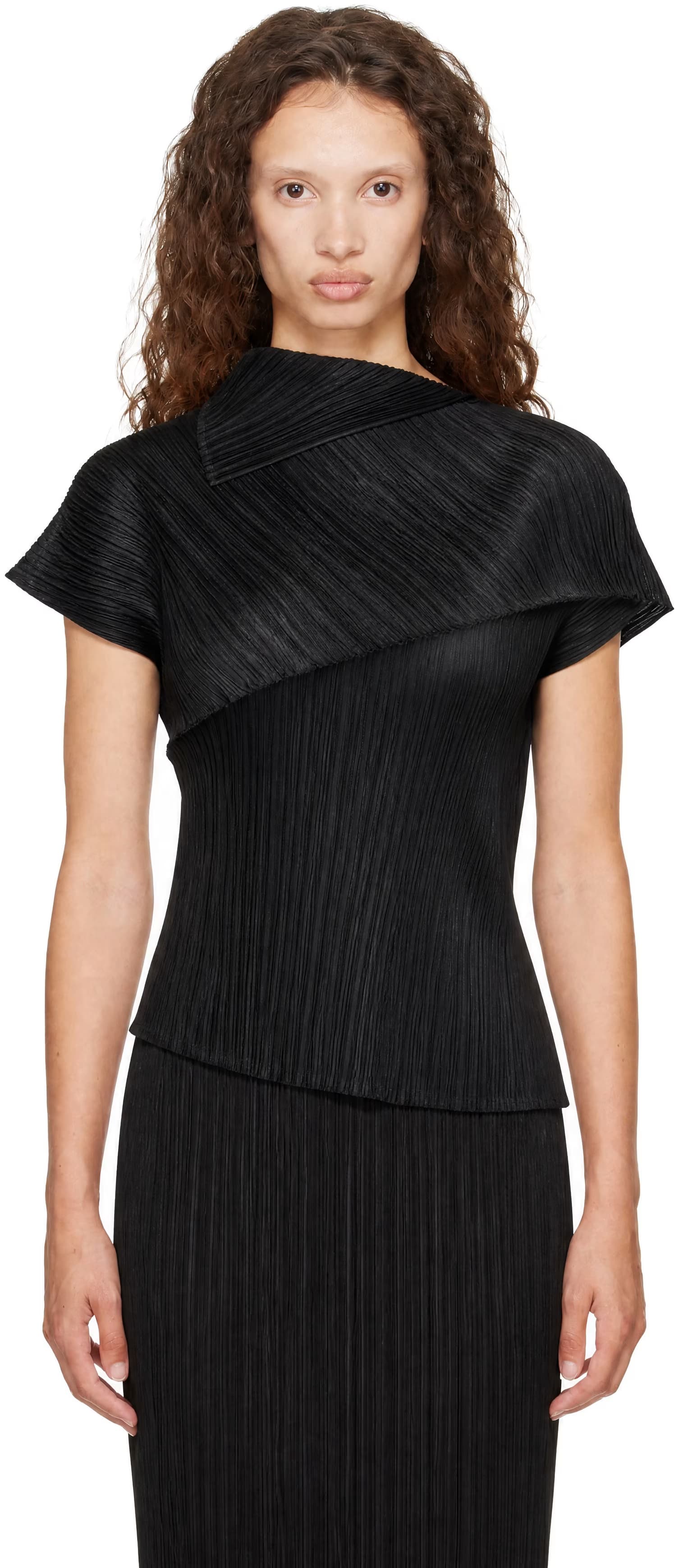 Black Leap Top by PLEATS PLEASE ISSEY MIYAKE
