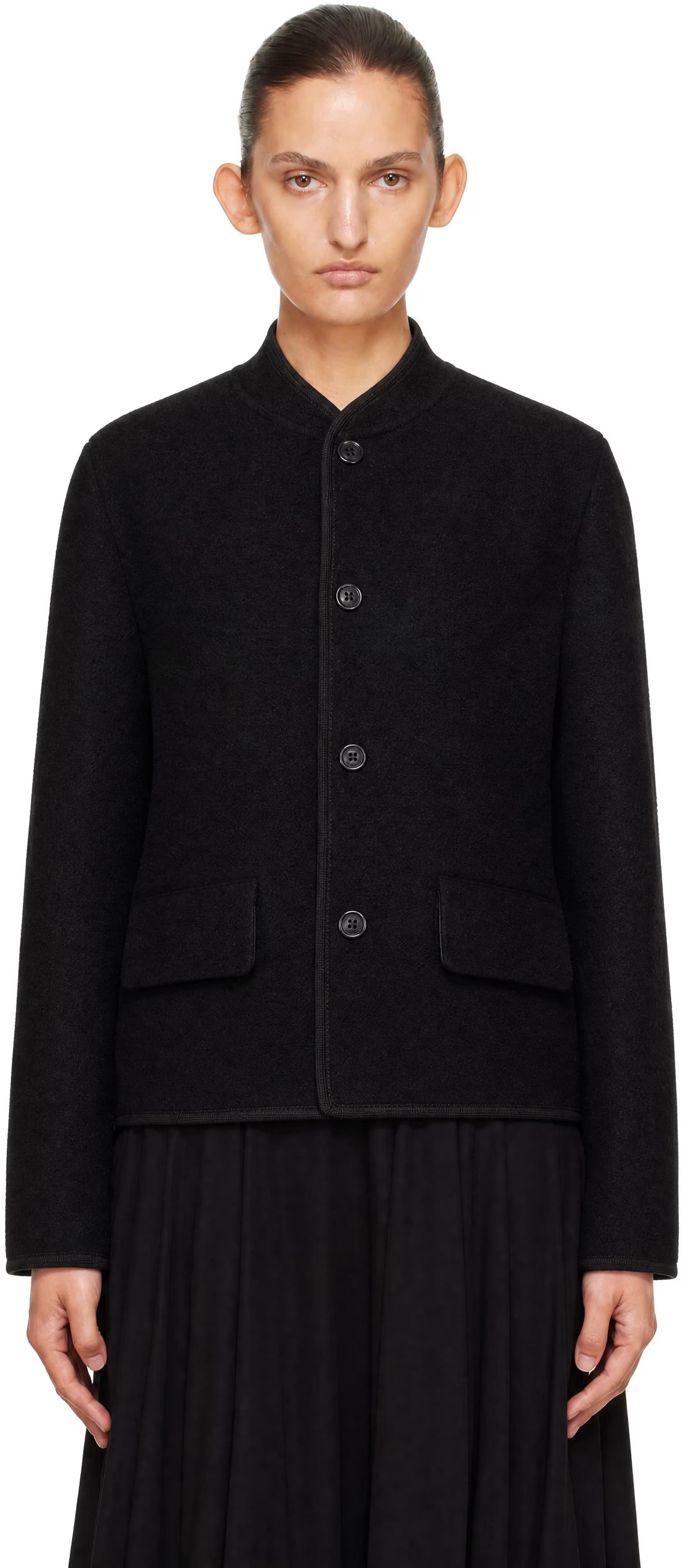 Black Walker Jacket by Rier