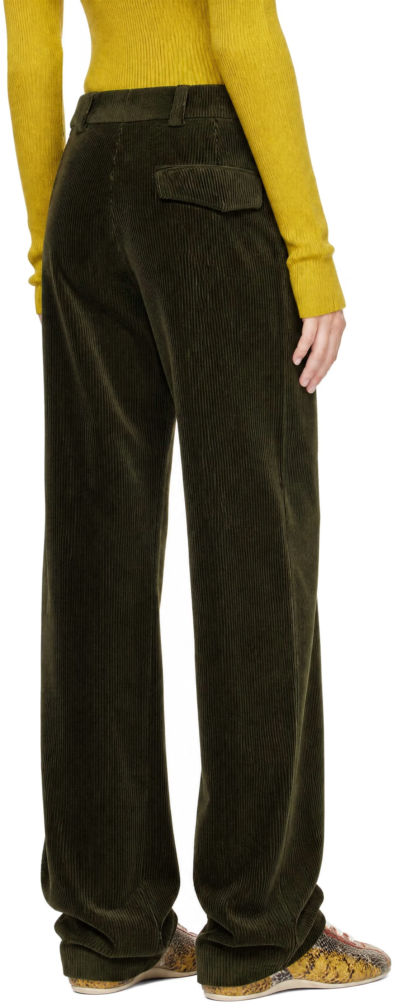 Green Corduroy Trousers 3
