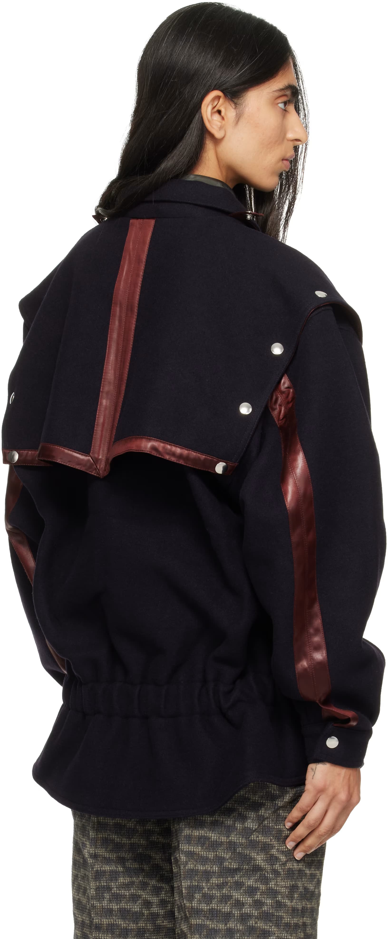 Navy Heron Belted Jacket 3