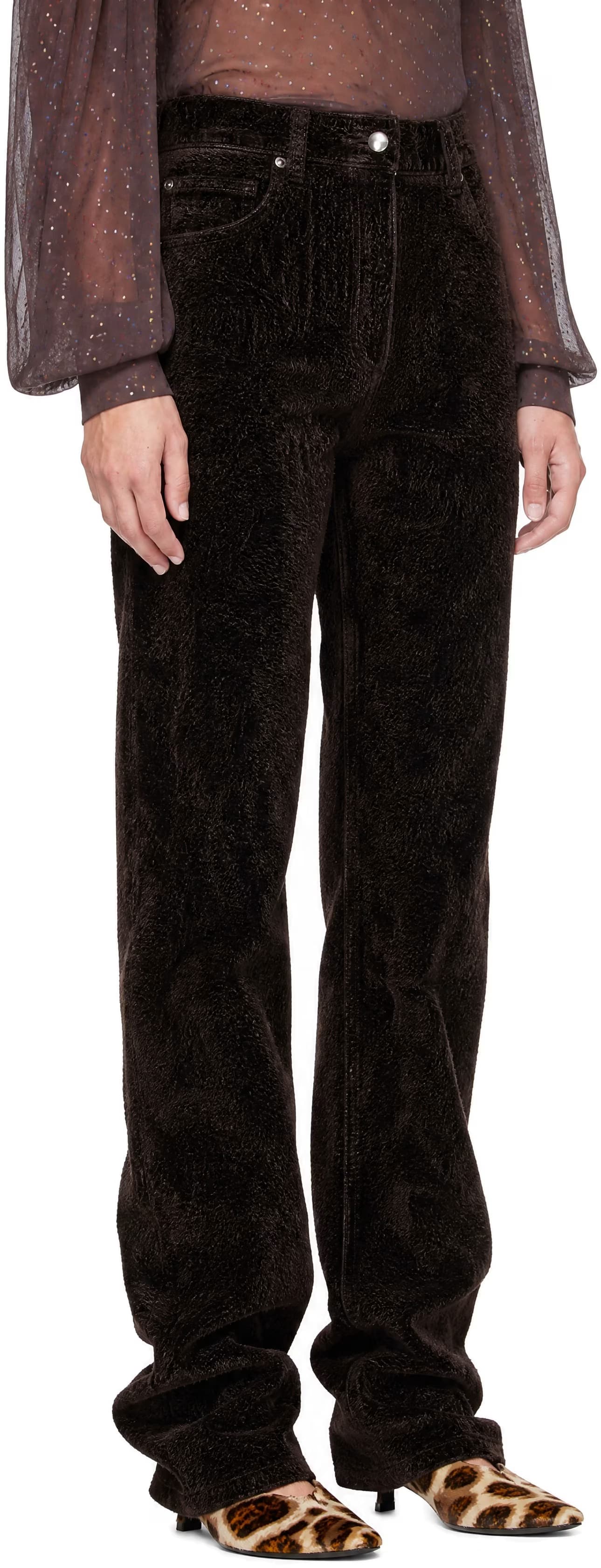Black & Brown Cassowary Trousers 2