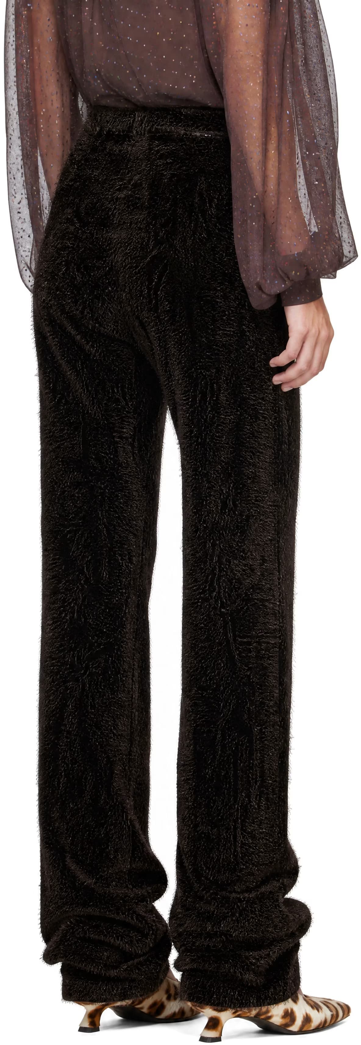 Black & Brown Cassowary Trousers 3
