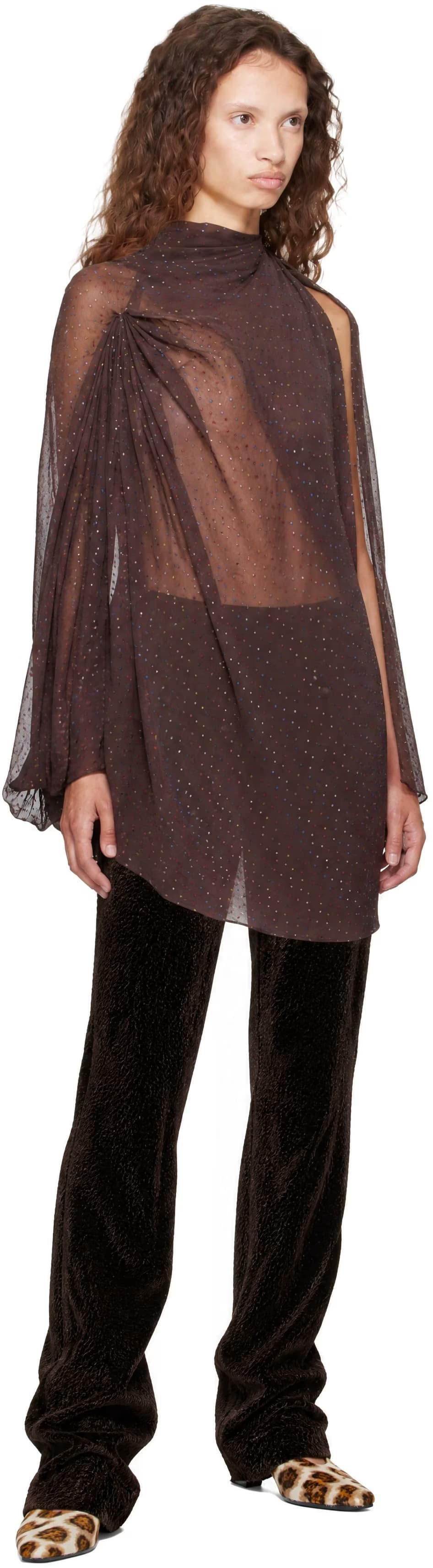 Black & Brown Cassowary Trousers 4