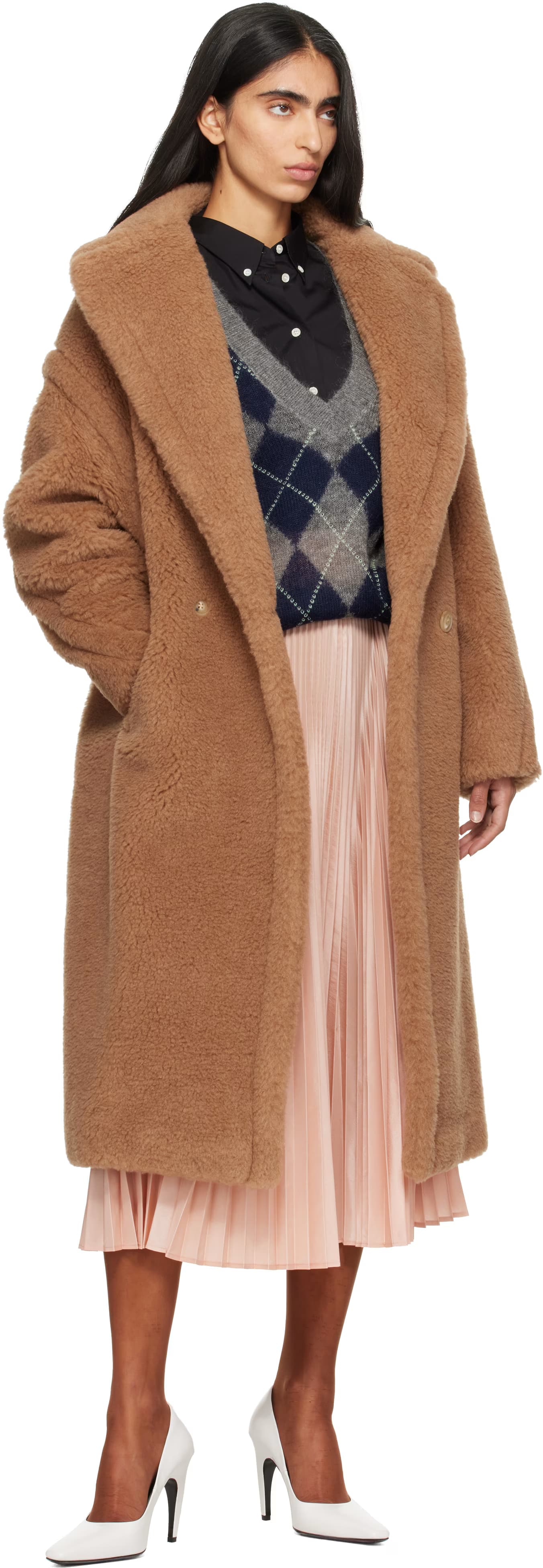 Tan Teddy Wool Coat 4