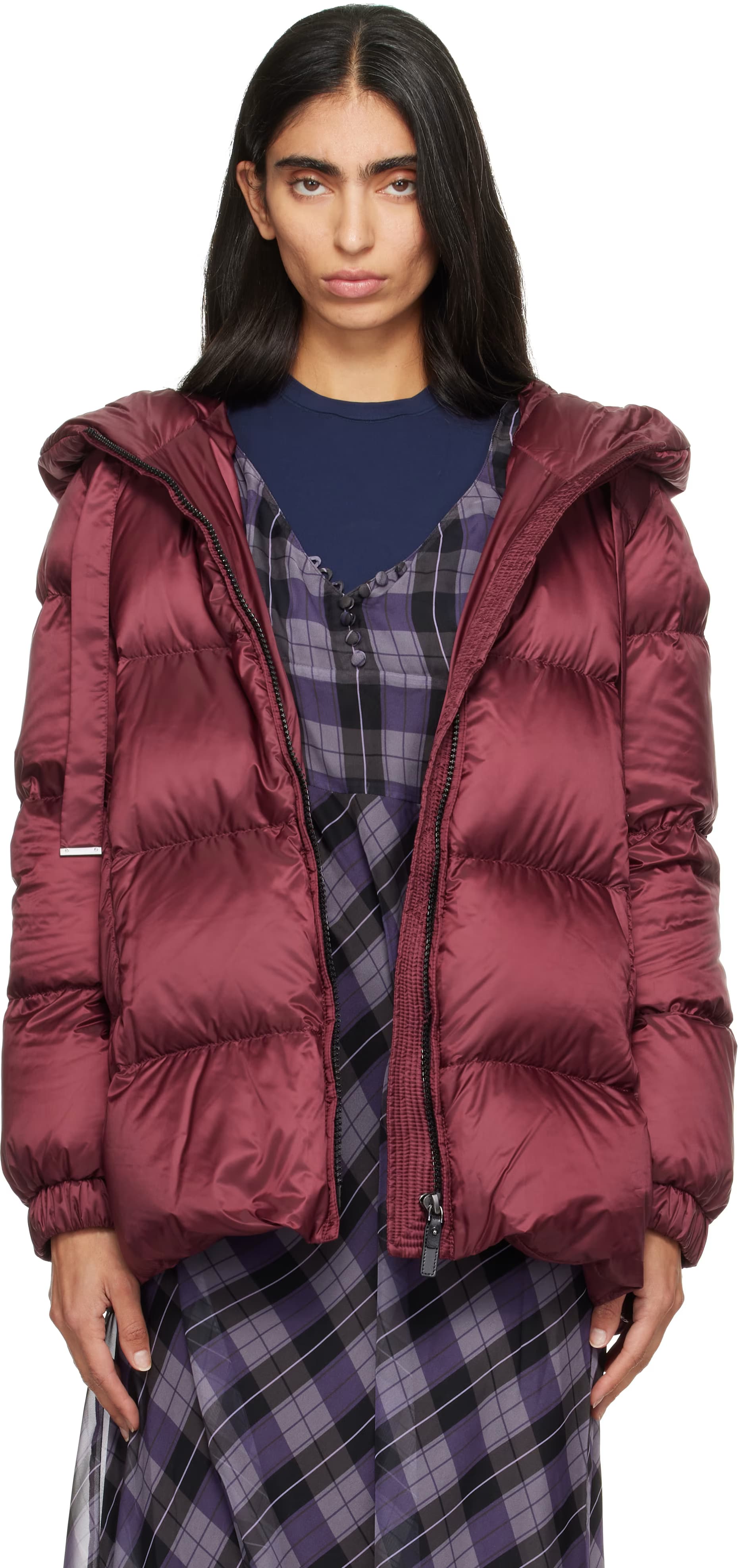 Burgundy Seia Water-Repellent Down Jacket by Max Mara