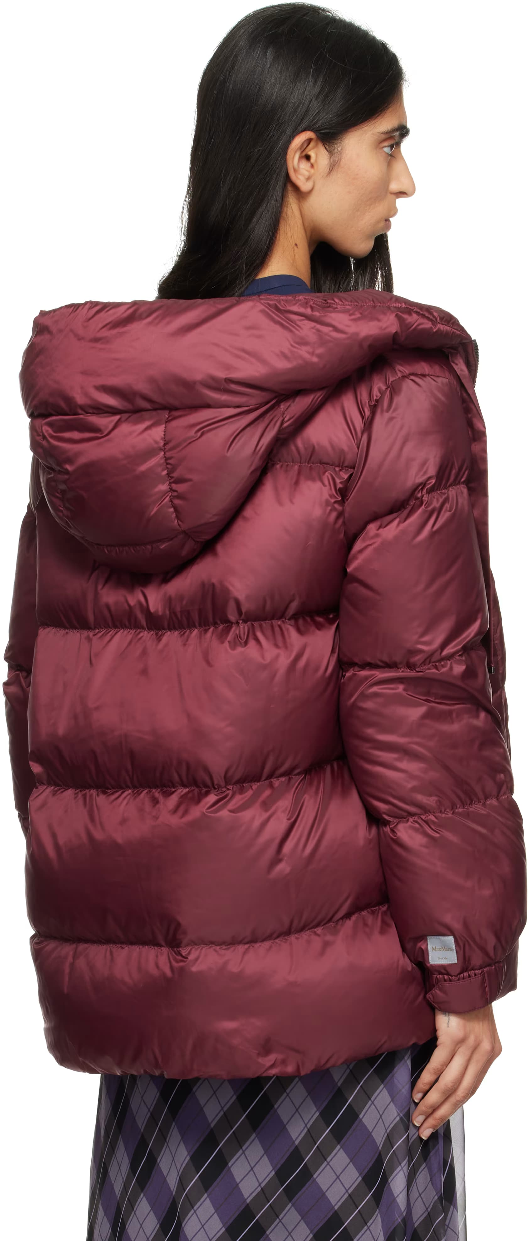 Burgundy Seia Water-Repellent Down Jacket 3