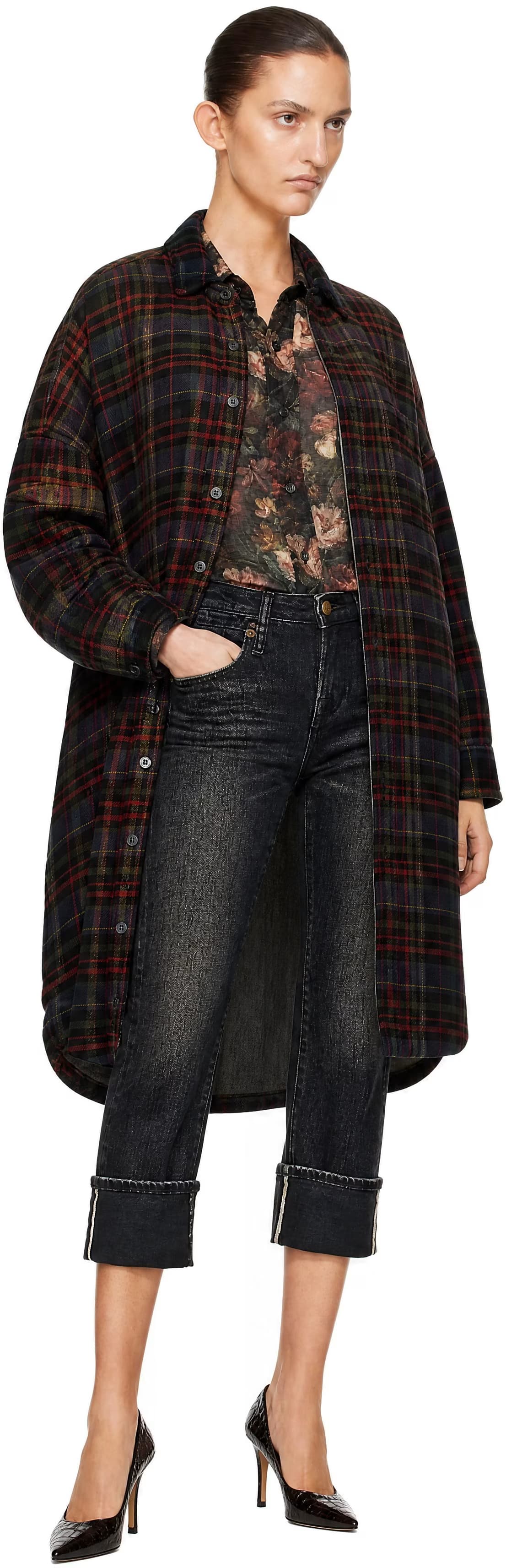 Navy Jumbo Padded Coat 4