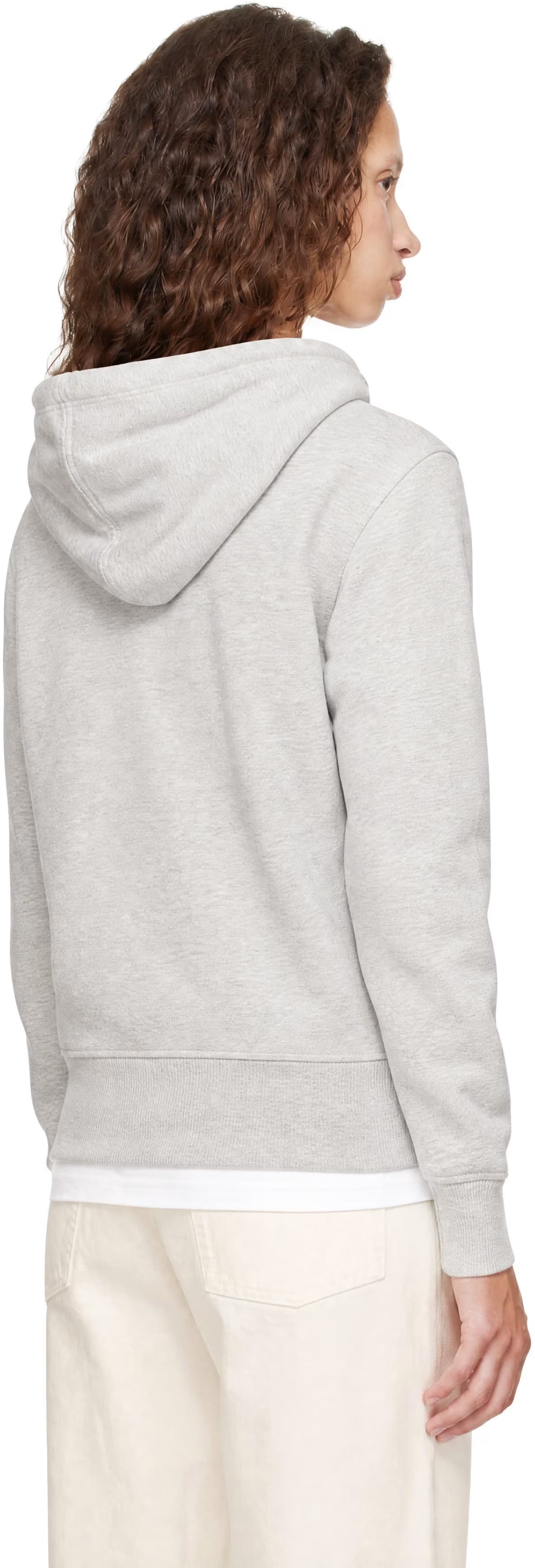 Gray Contrasted Ami de Coeur Hoodie 3