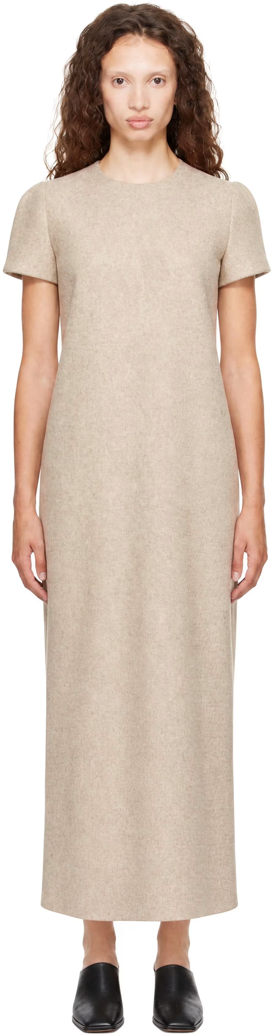 Beige Lano Maxi Dress by Lauren Manoogian