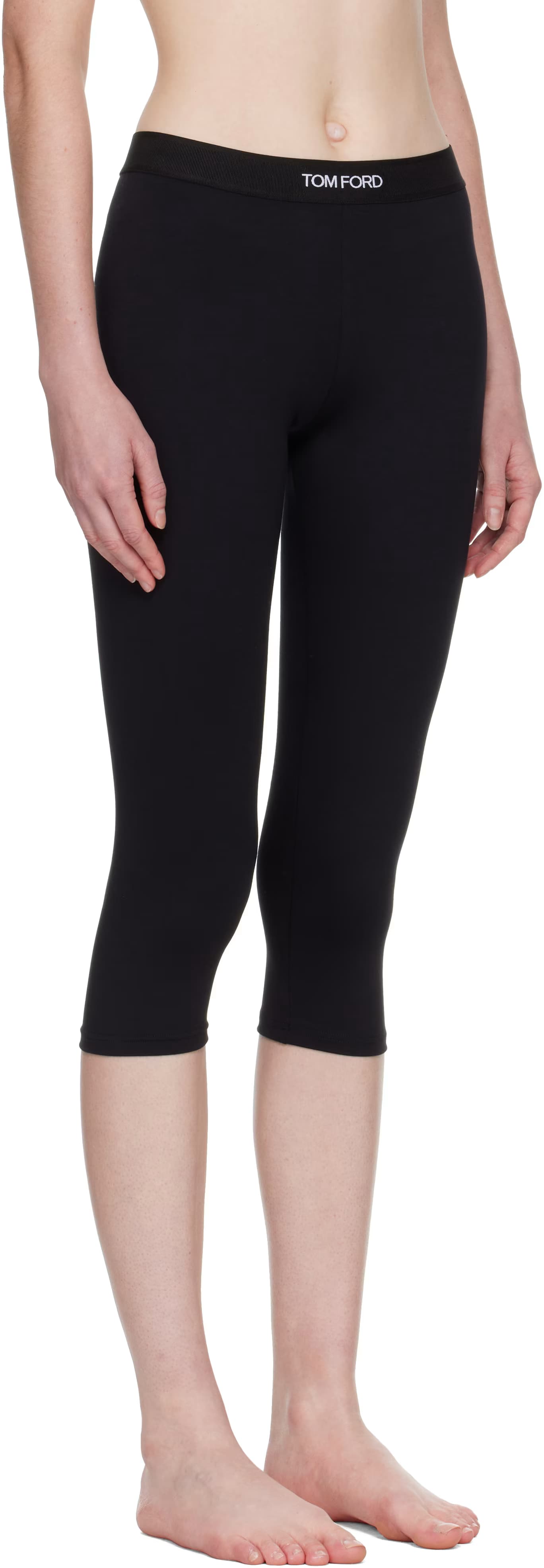 Black Modal Yoga Leggings 2