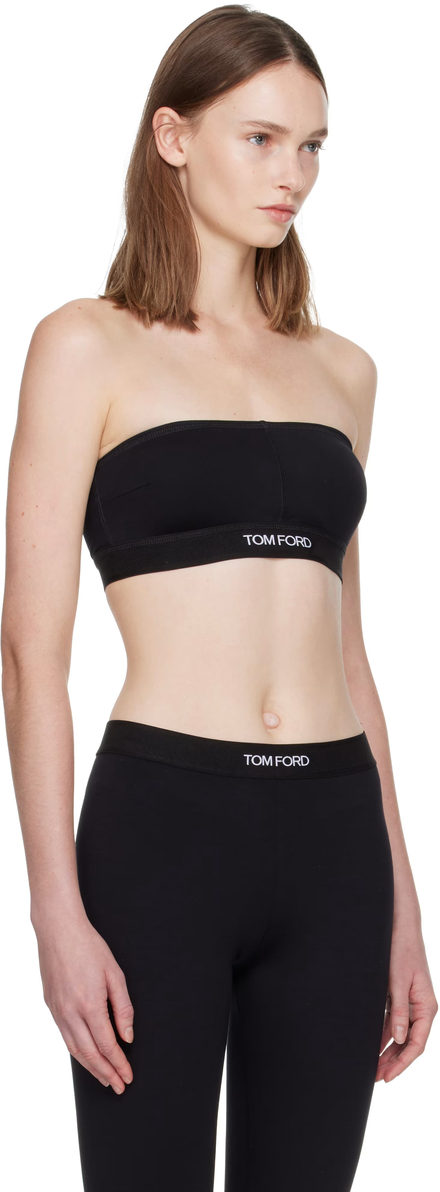 Black Modal Signature Bandeau Bra 2