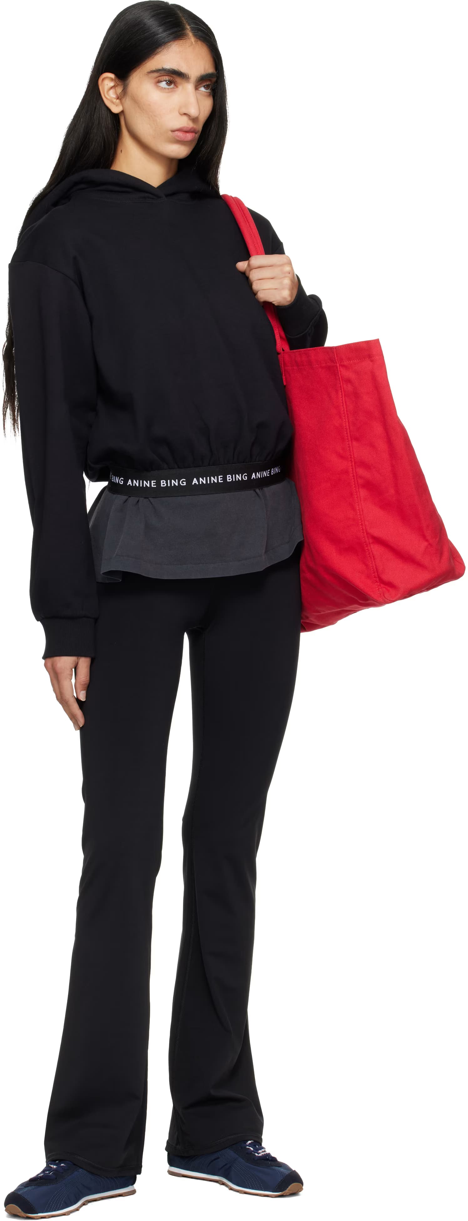 Black Dany Cropped Hoodie 4