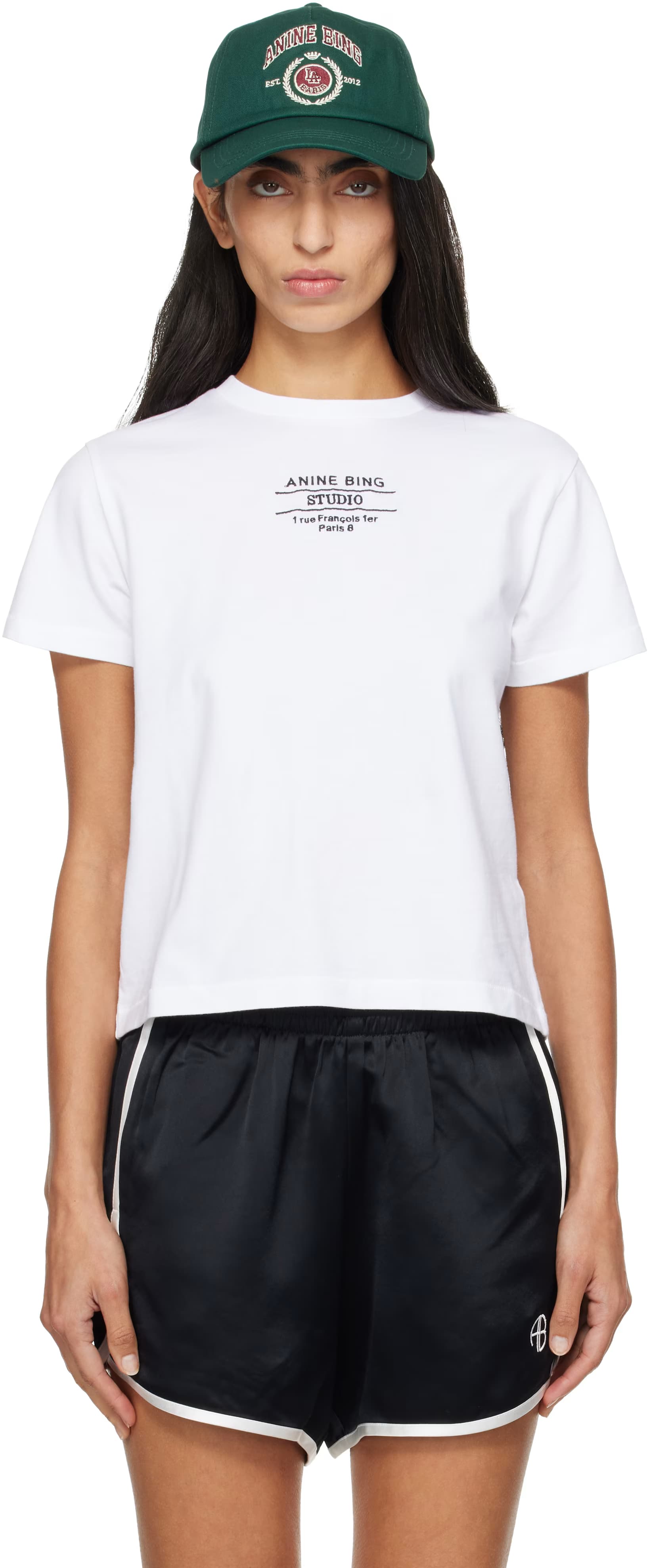 White Shelley Studio T-shirt by ANINE BING