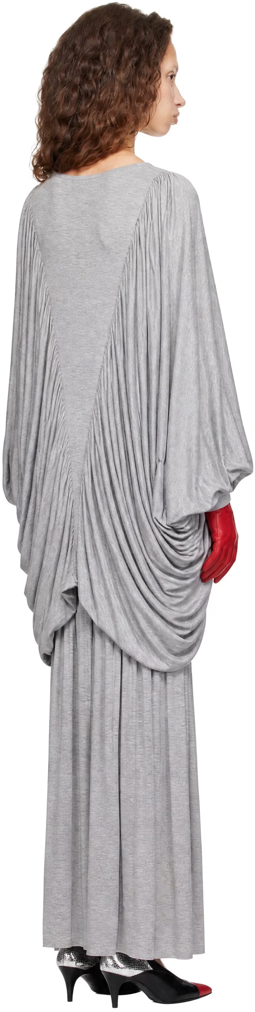 Gray Orchidea Maxi Dress by Nicklas Skovgaard