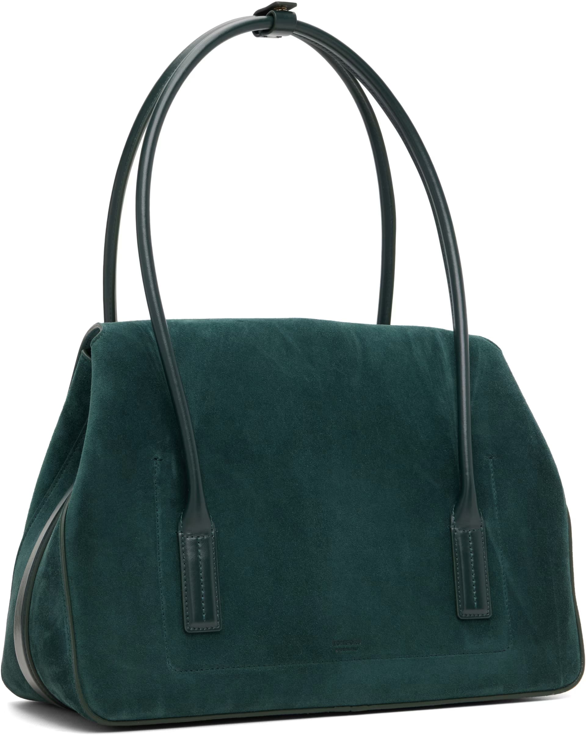 Green Suede Leather Eclipse Medium Tote 3