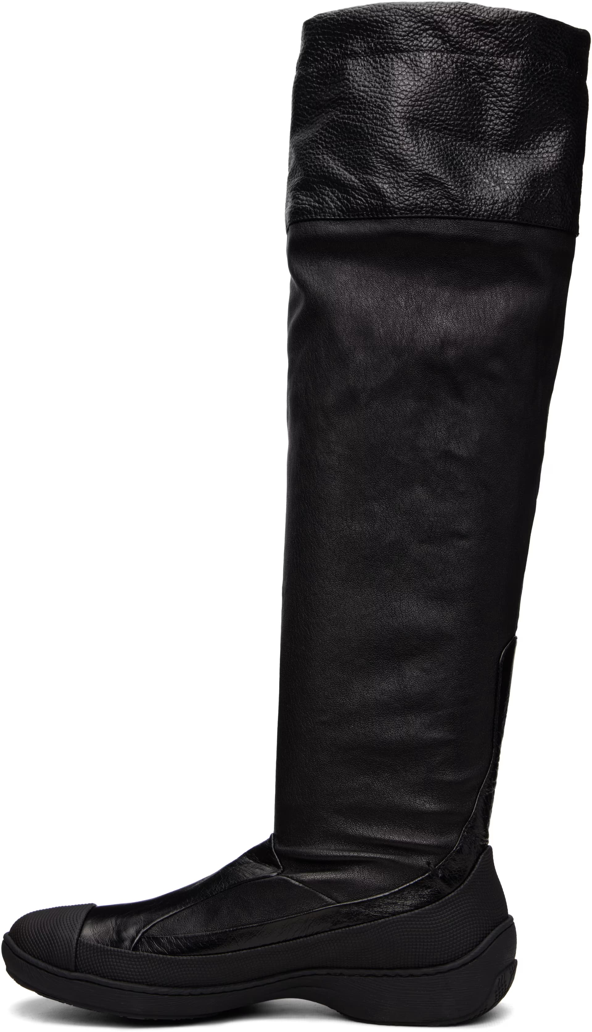 Black Avocet Leather Tall Boots 3