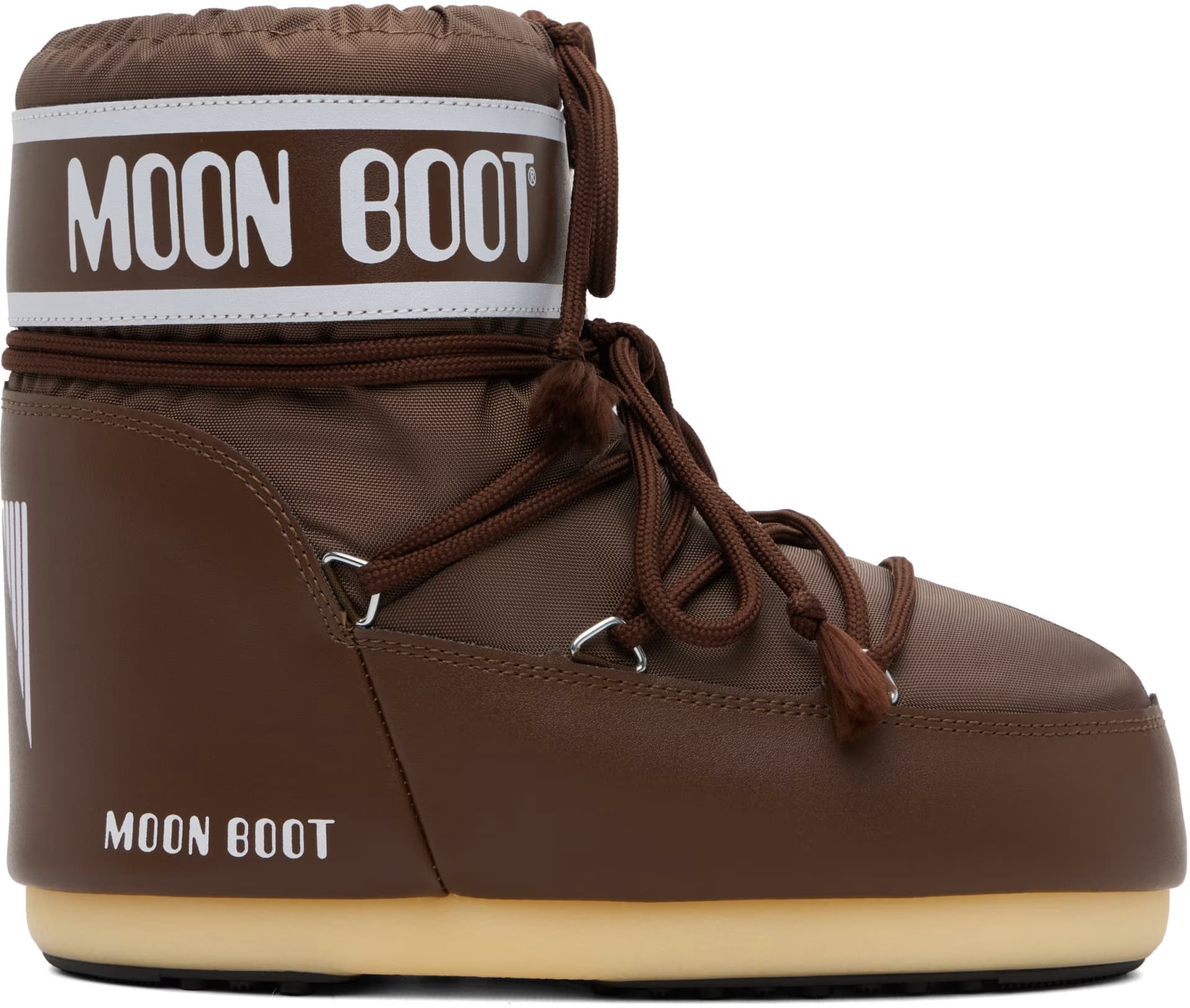 Brown Icon Low Nylon Boots by Moon Boot