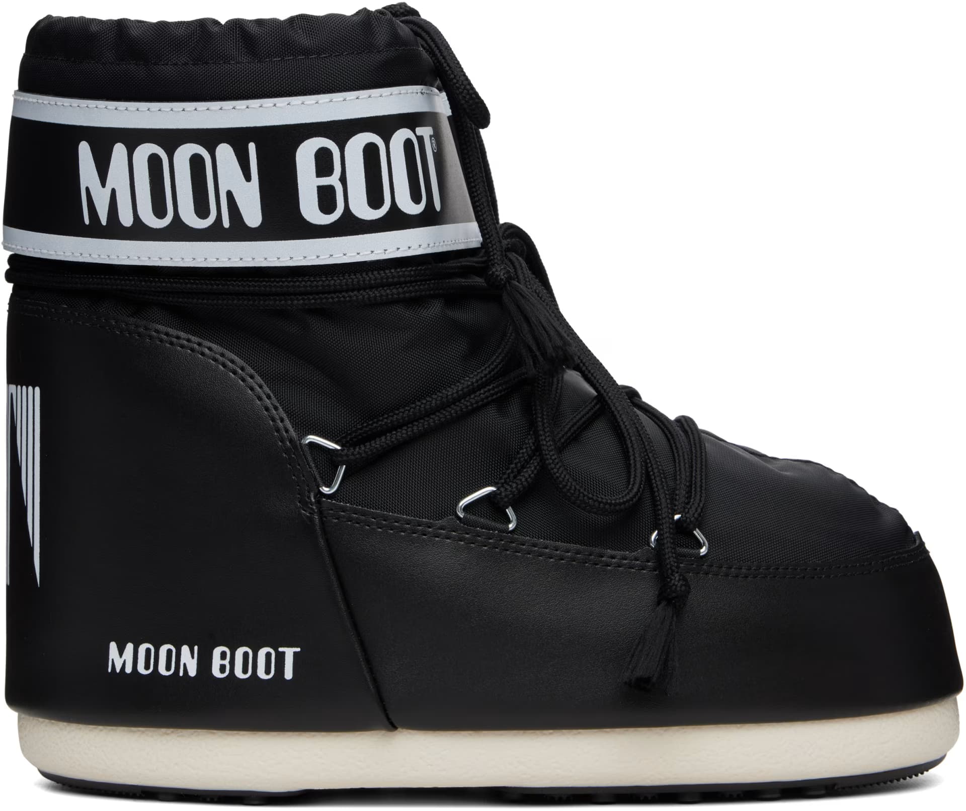 Black Icon Low Nylon Boots by Moon Boot