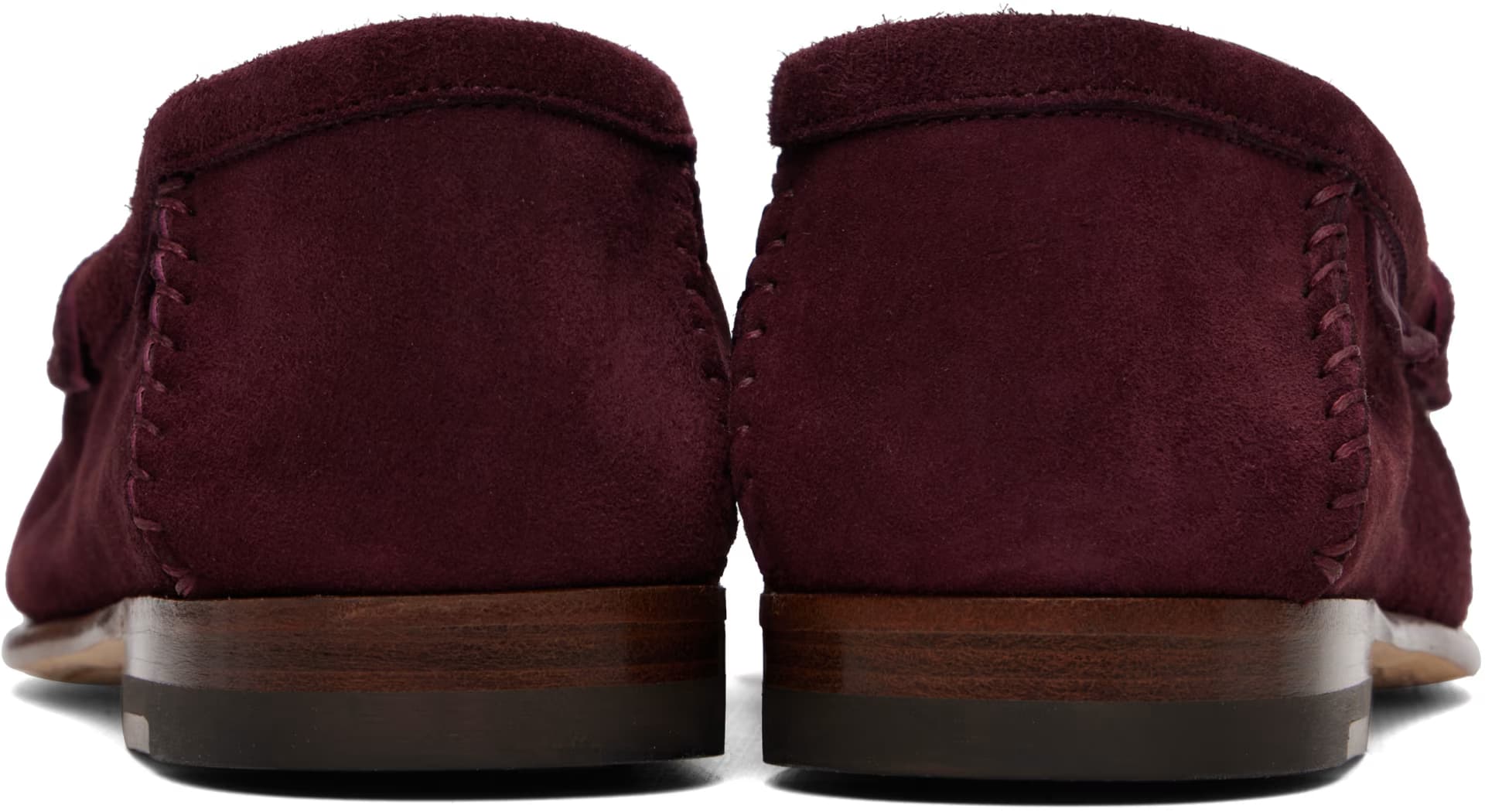 Burgundy Soft Suede Ripley Loafers 2
