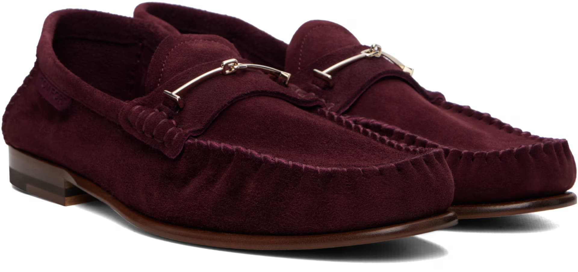 Burgundy Soft Suede Ripley Loafers 4