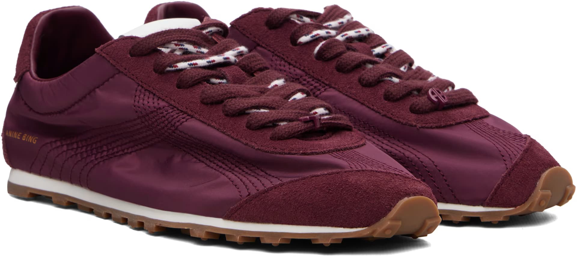 Burgundy Juna Sneakers 4