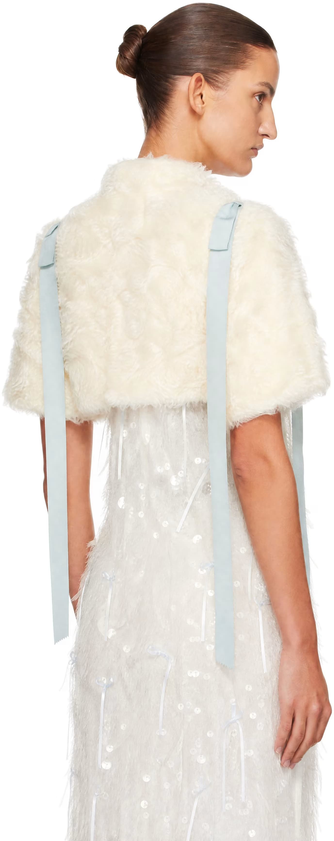 Off-White Oatmeal Bolero Top 3
