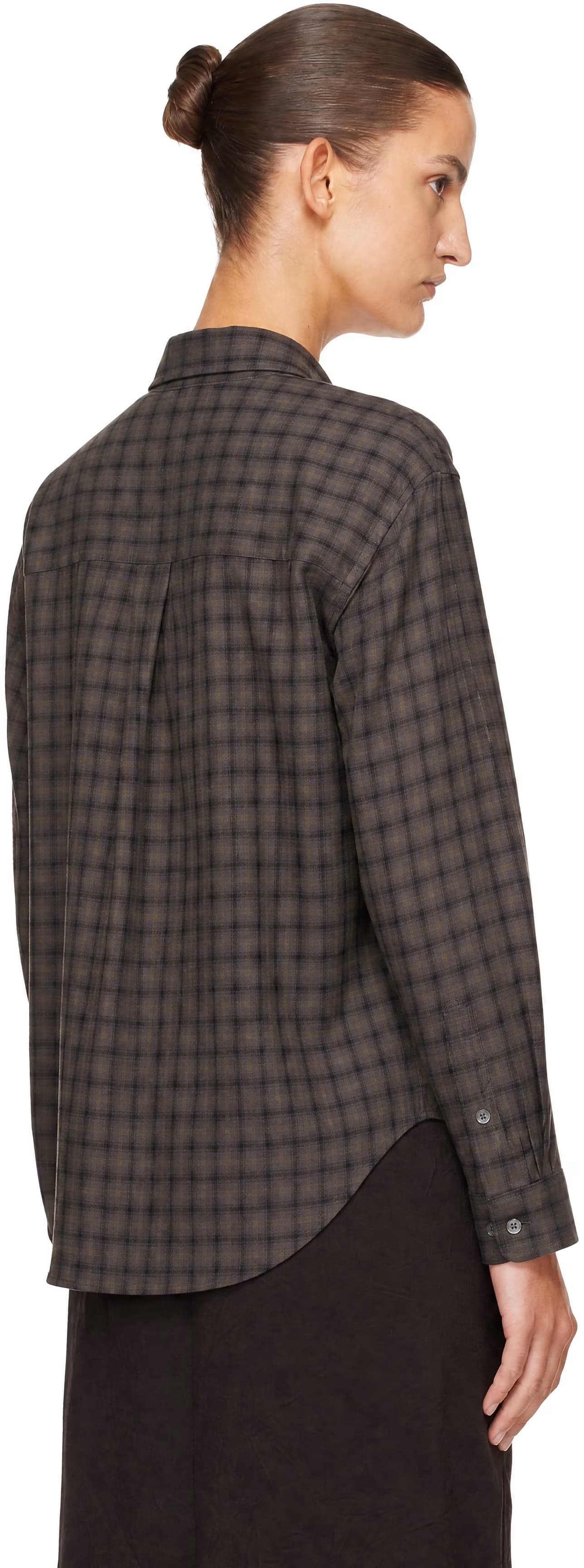 Gray Checked Flannel Shirt by Dunst