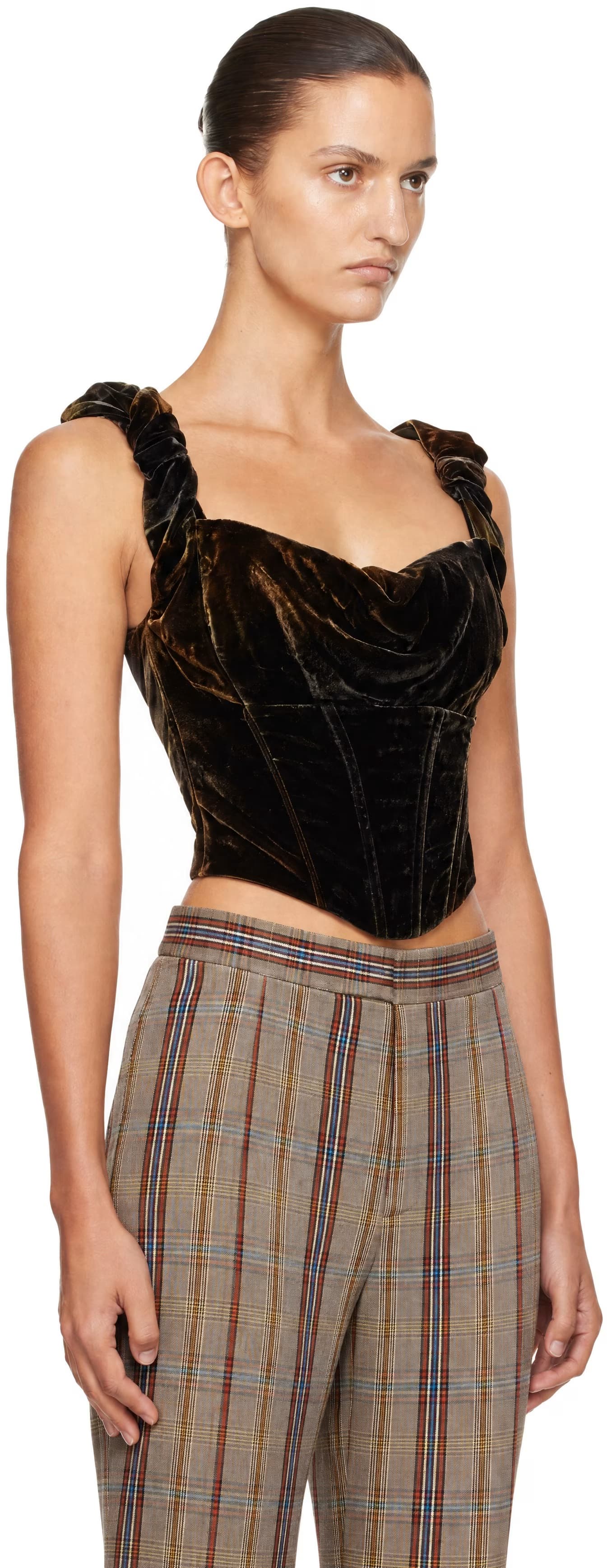 Black & Green Sunday Corset Top 2