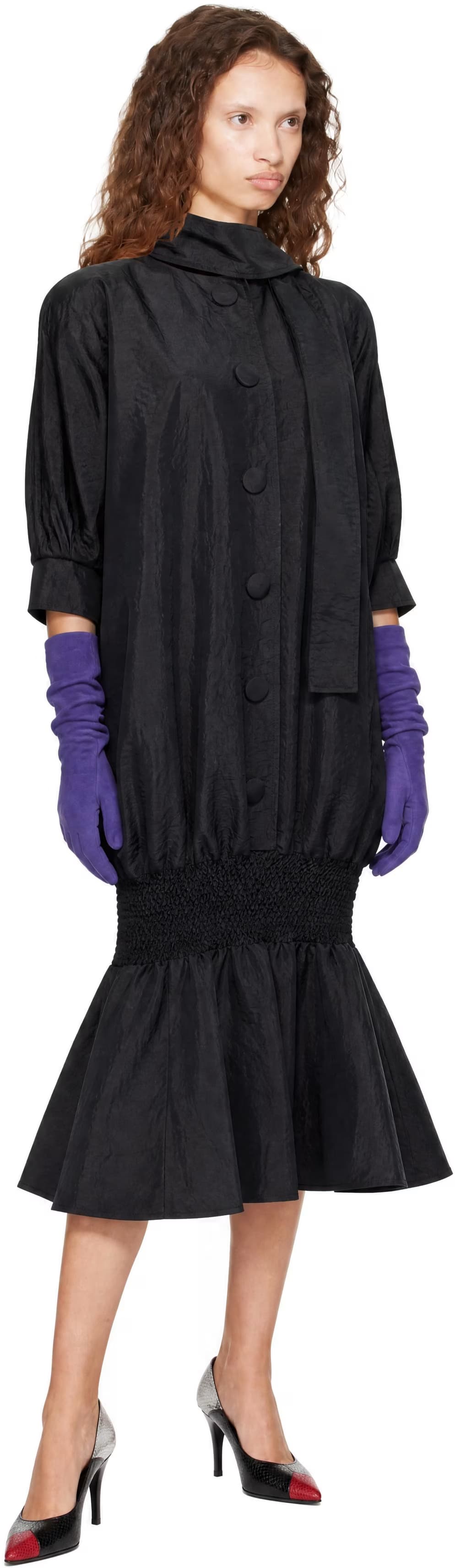 Black Marinette Midi Dress 4