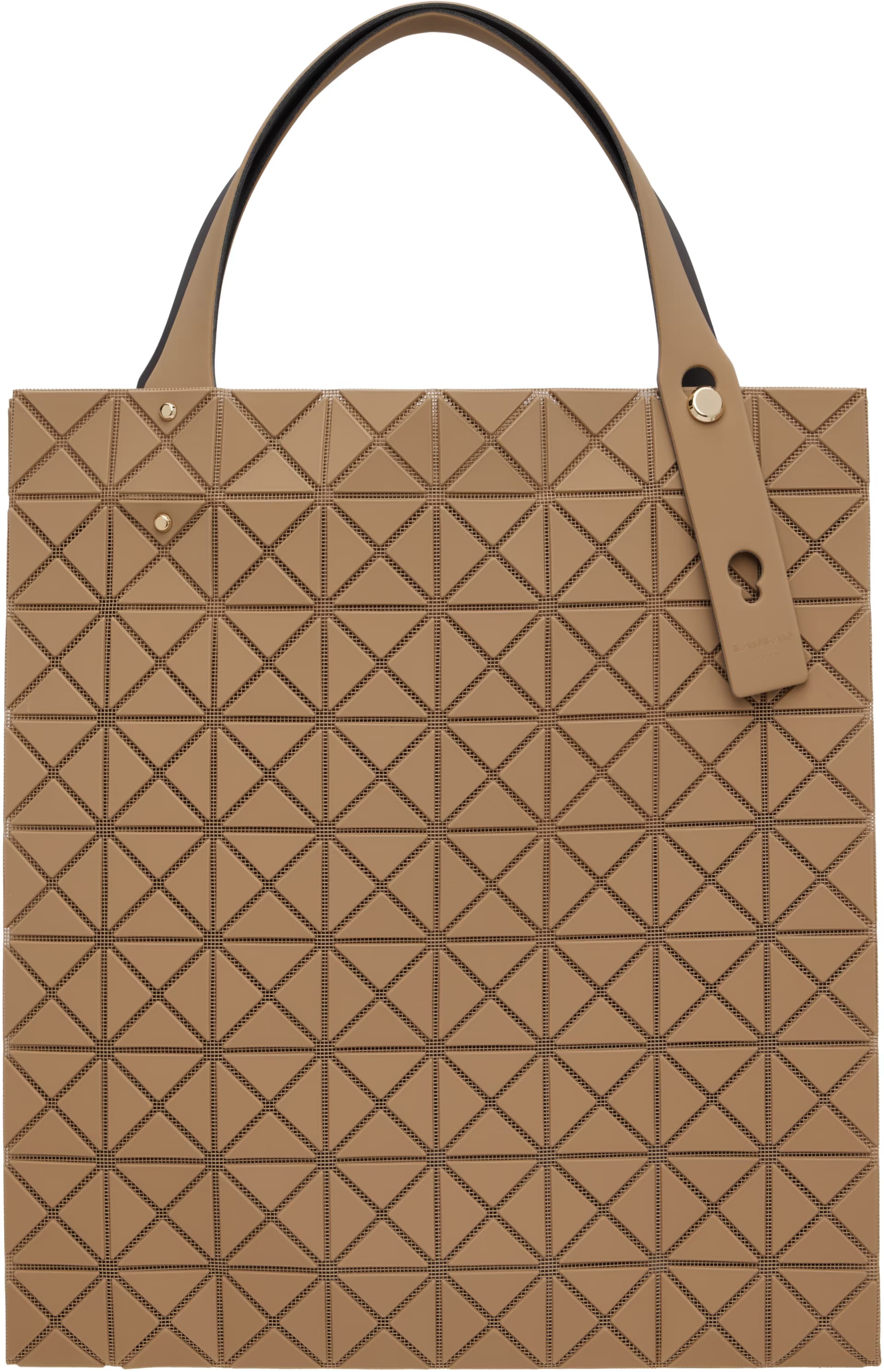 Beige Prism Plus Tote by BAO BAO ISSEY MIYAKE