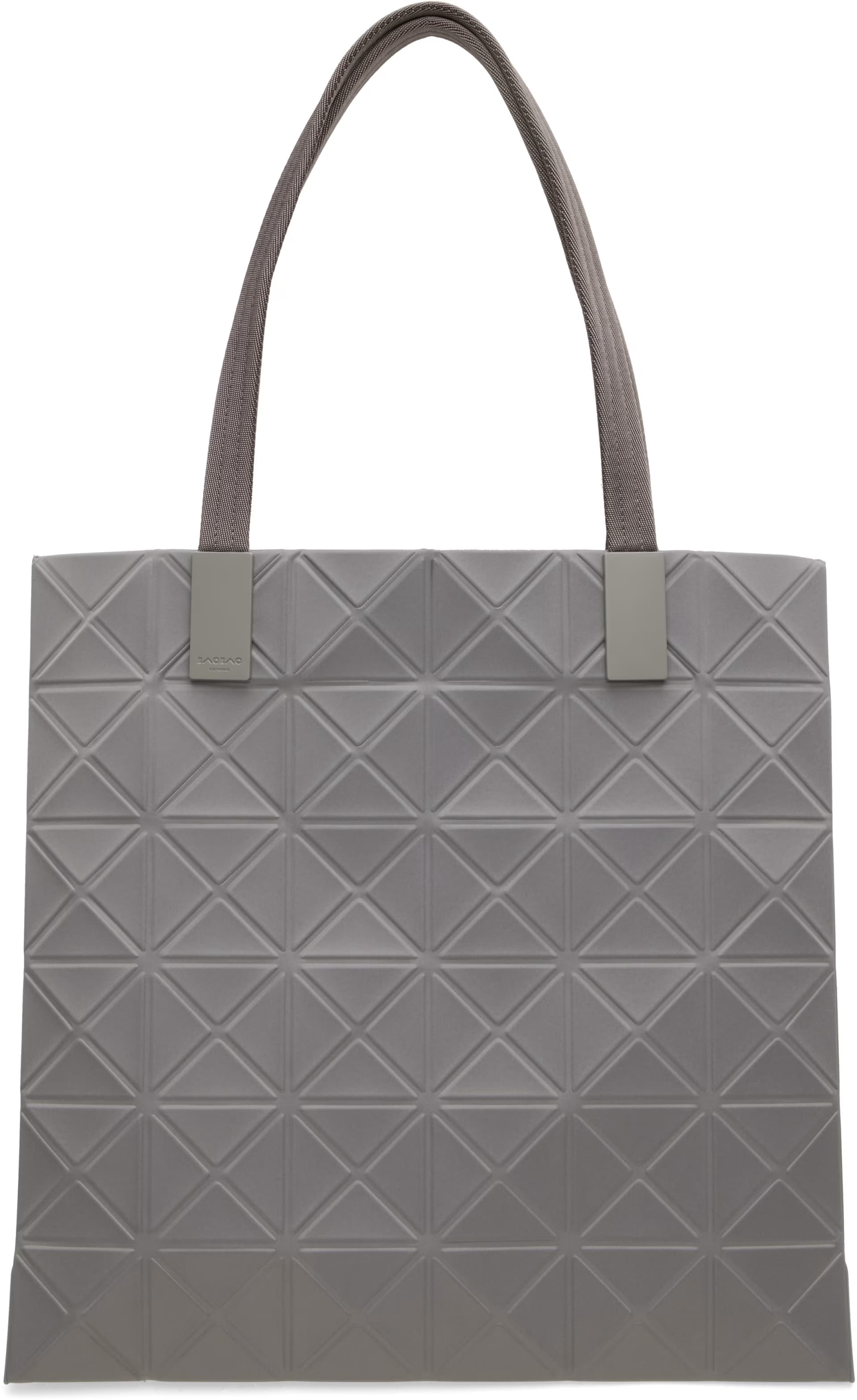 Gray Track Tote by BAO BAO ISSEY MIYAKE